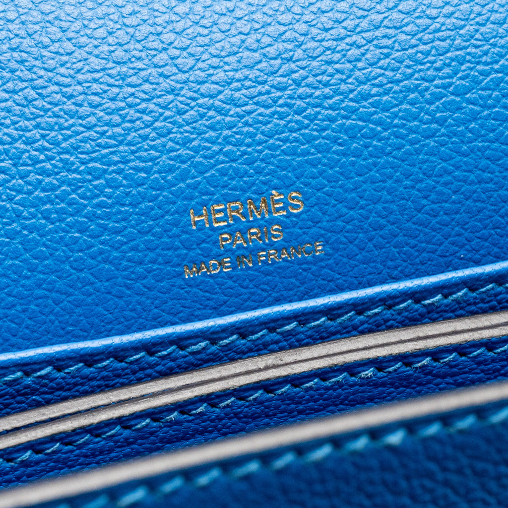 HERMES MINI ROULIS EVERCOLOR B3 BLEU ZANZIBAR GHW