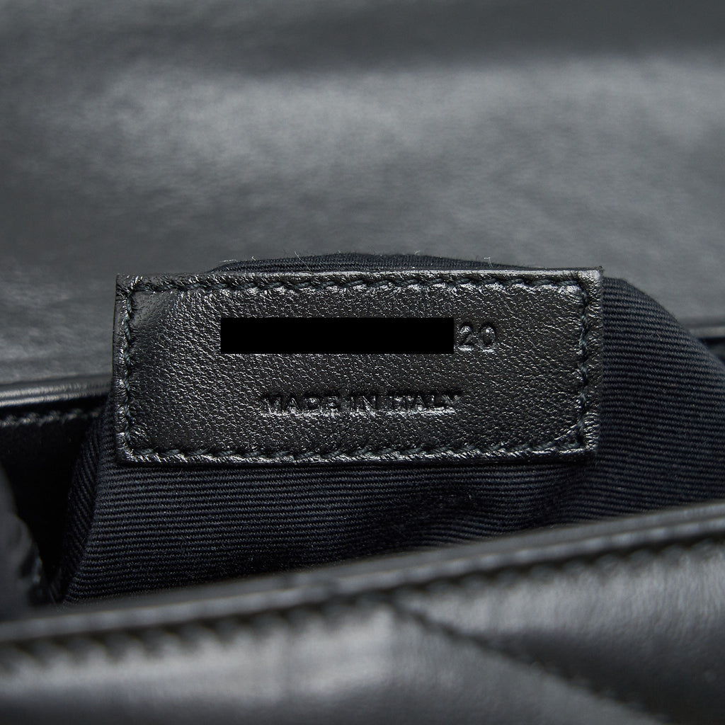 SAINT LAURENT TOY LOU LOU IN BLACK GHW
