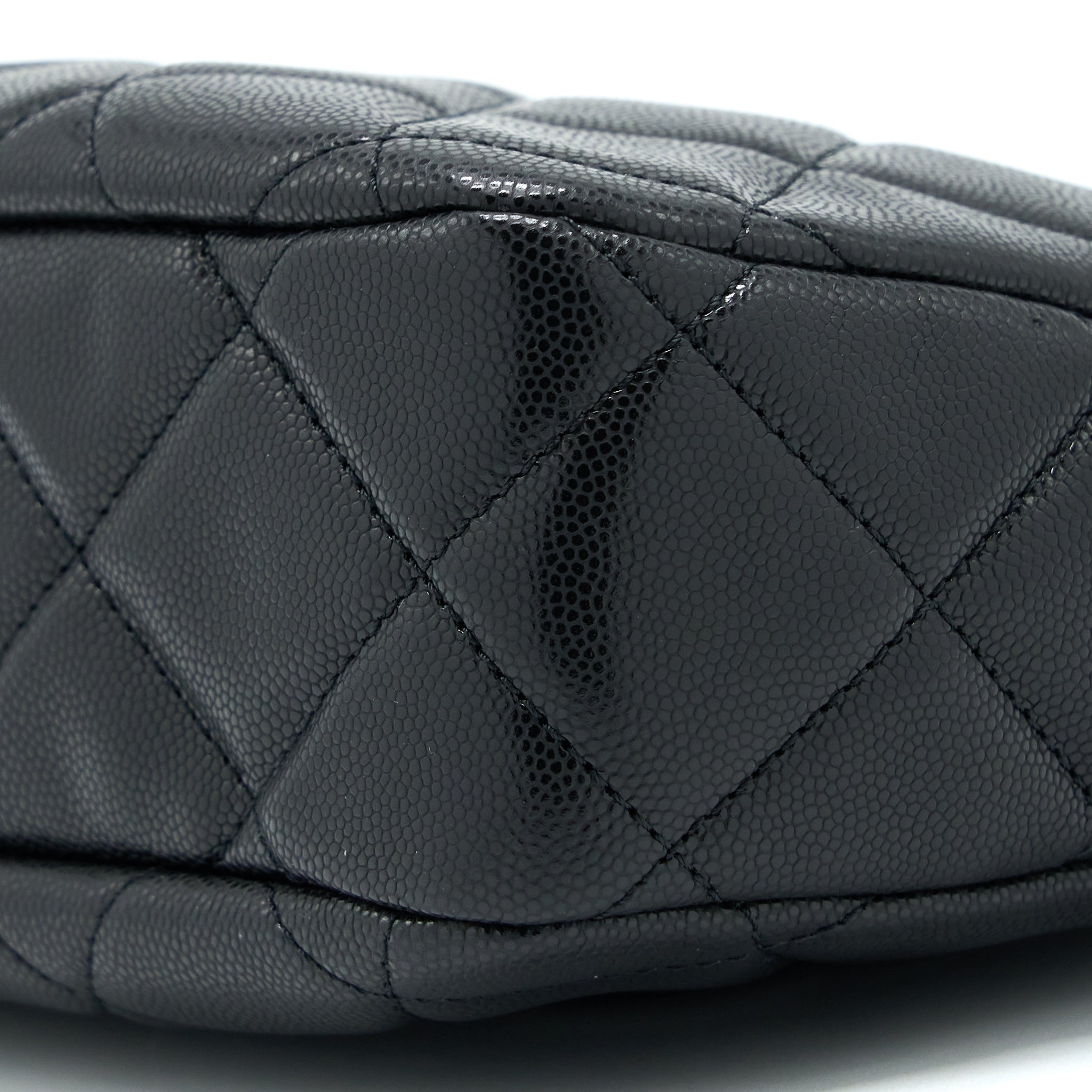 CHANEL 22A TWIST YOUR BUTTONS HOBO SHOULDER BAG CAVIAR BLACK GHW (MICROCHIP)