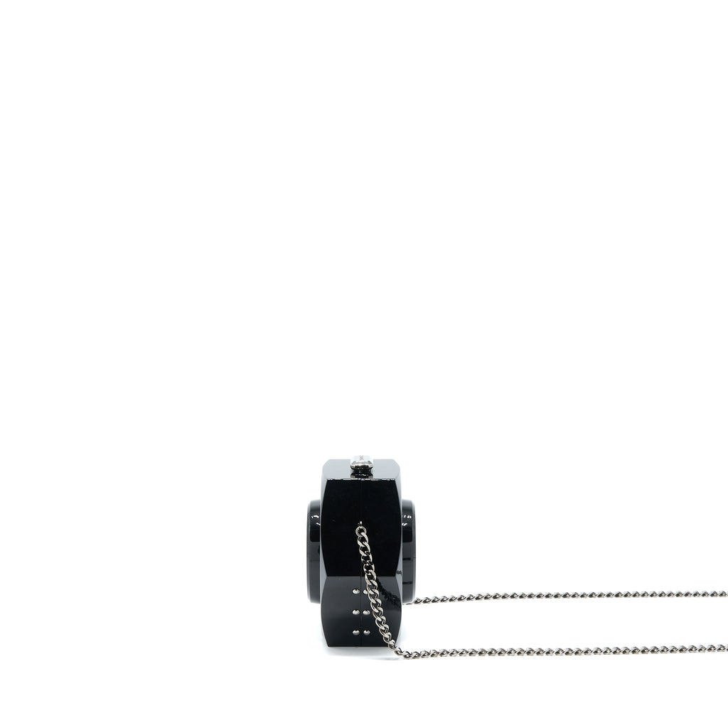 CHANEL 18A CC LOGO EVENING CLUTCH BLACK SHW