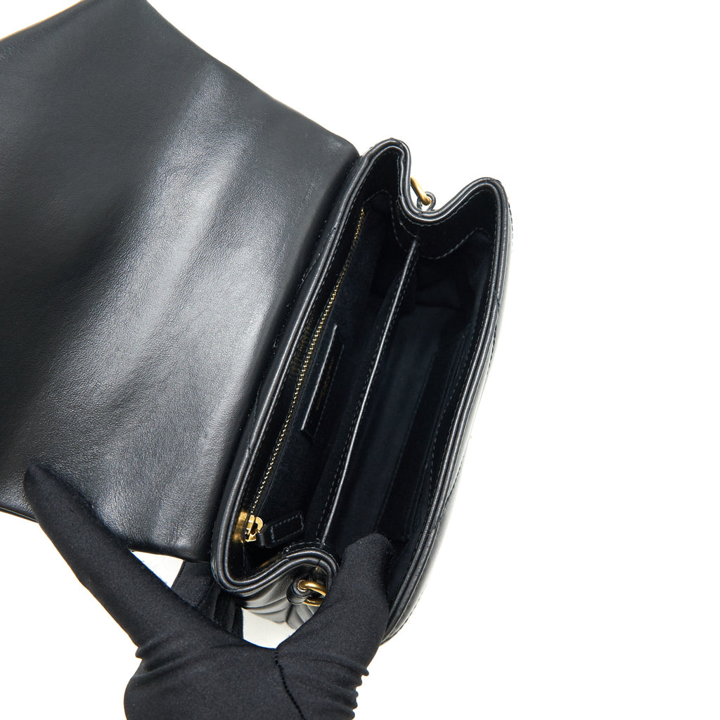 SAINT LAURENT TOY LOU LOU IN BLACK GHW