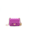 CHANEL PEARL CRUSH LAMBSKIN NA114 PURPLE GHW