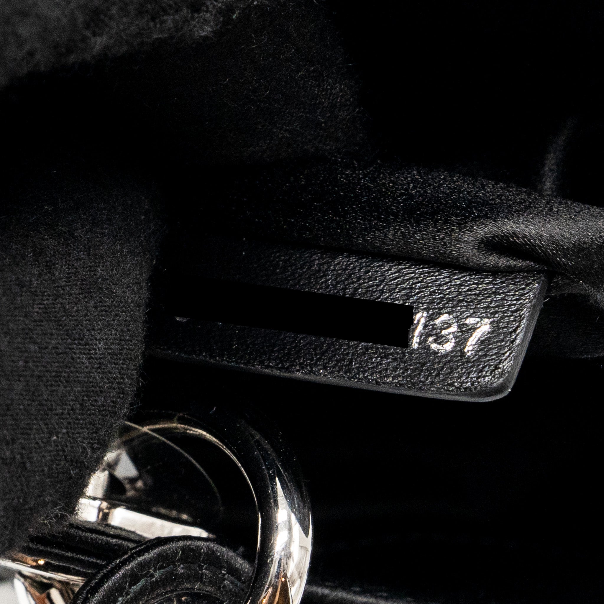 DIOR MINI LADY DIOR SATIN CRYSTAL BLACK SHW