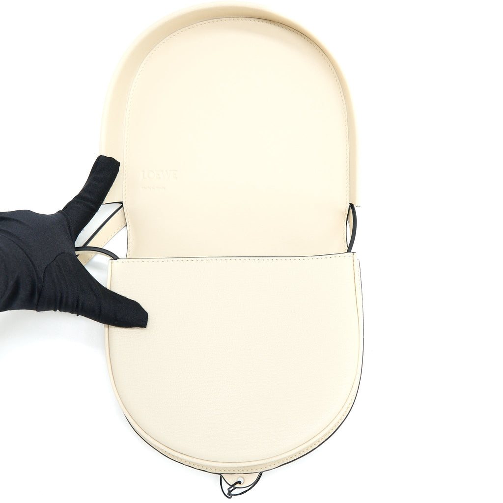 LOEWE HEEL DUO BAG GOATSKIN WHITE