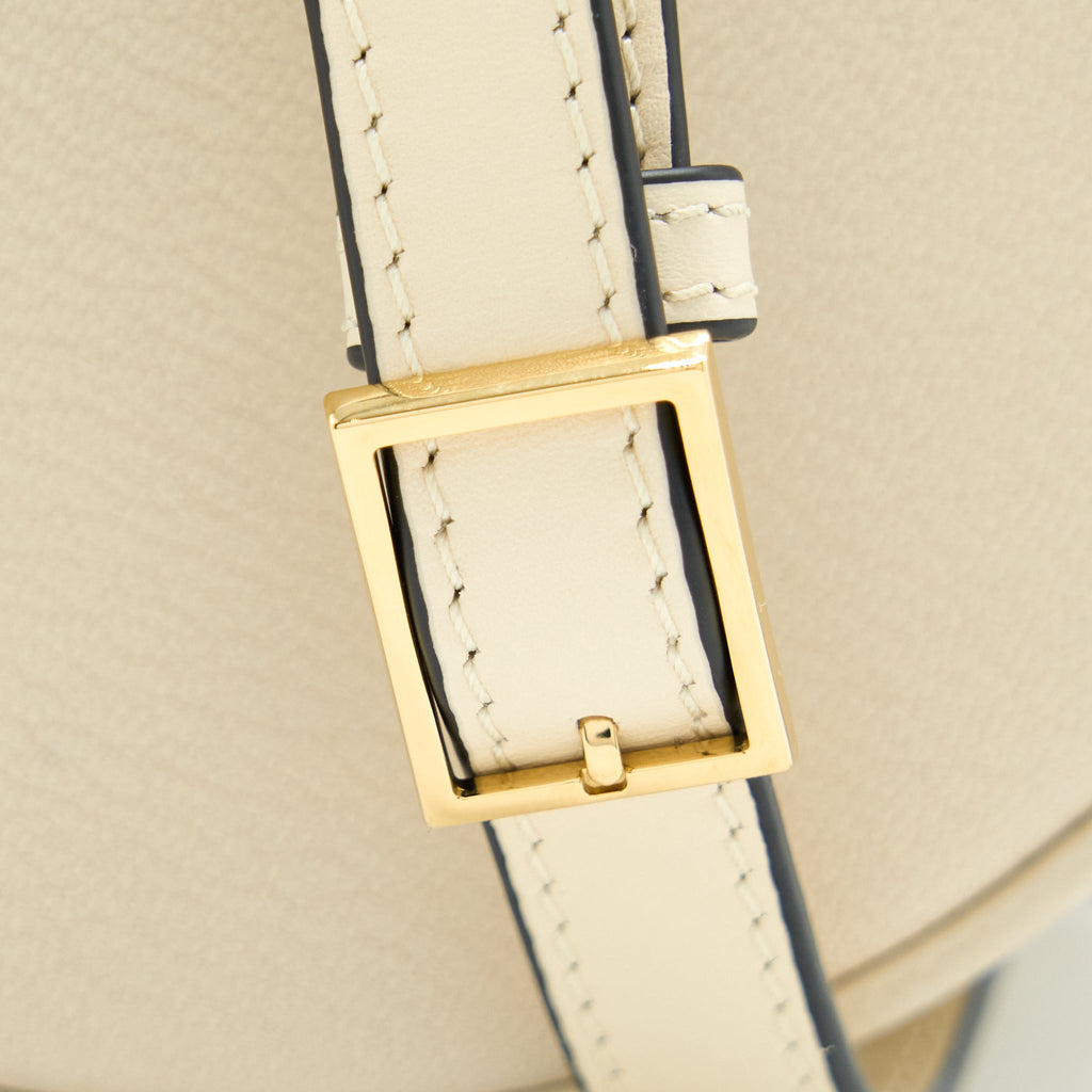 LOEWE HEEL DUO BAG GOATSKIN WHITE