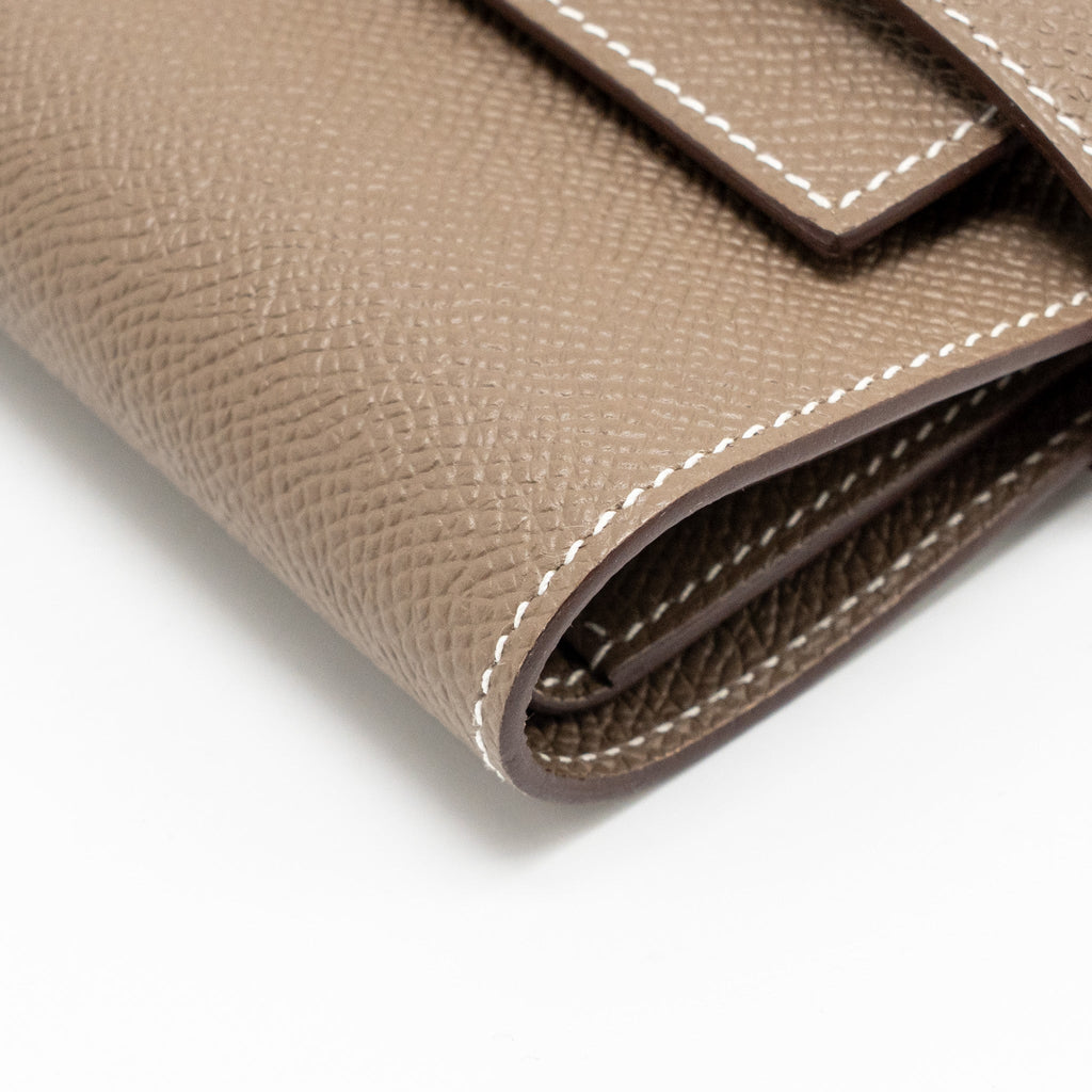 HERMES KELLY WALLET EPSOM ETOUPE GHW