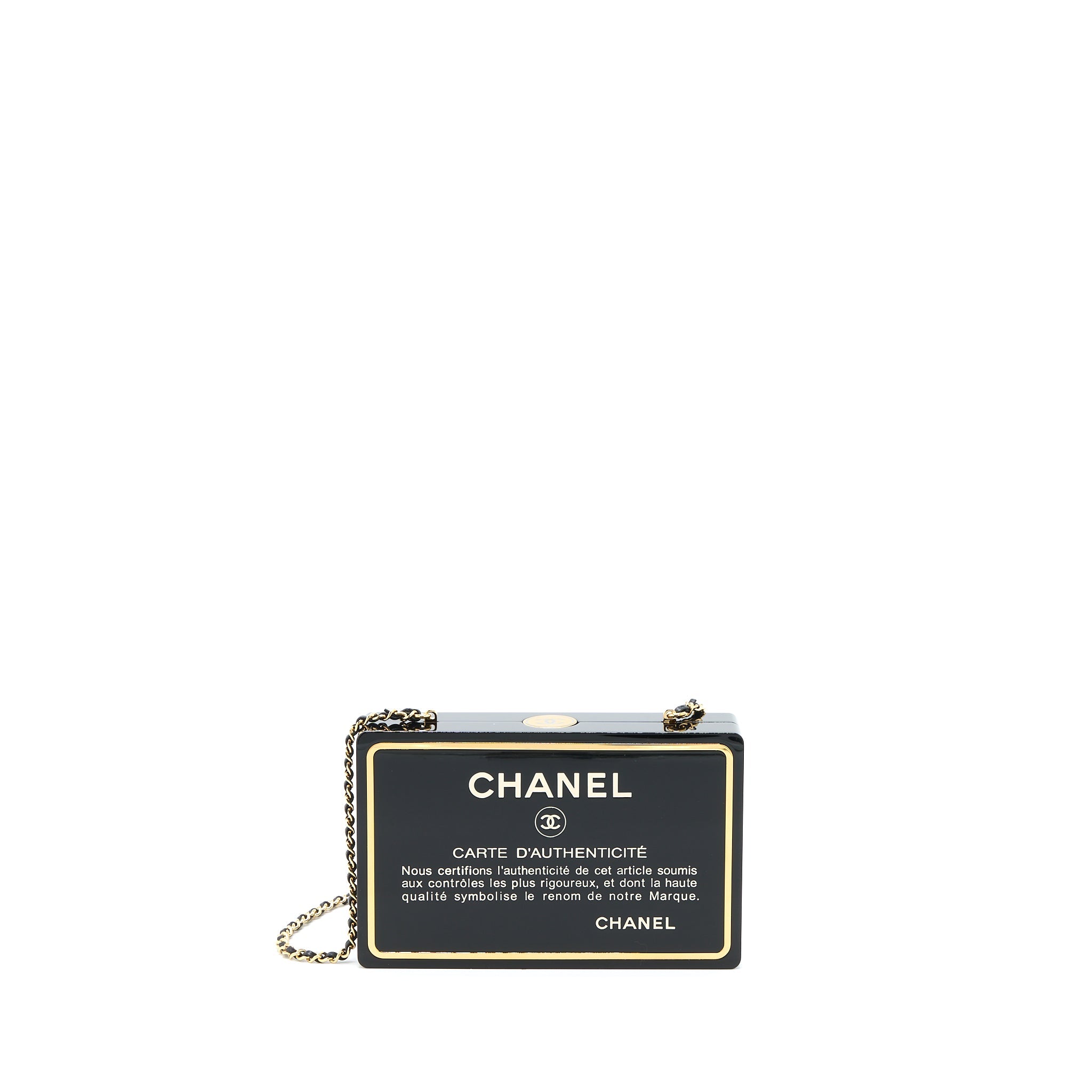 CHANEL 20K AUTHENTICITY CARD EVENING BAG GHW