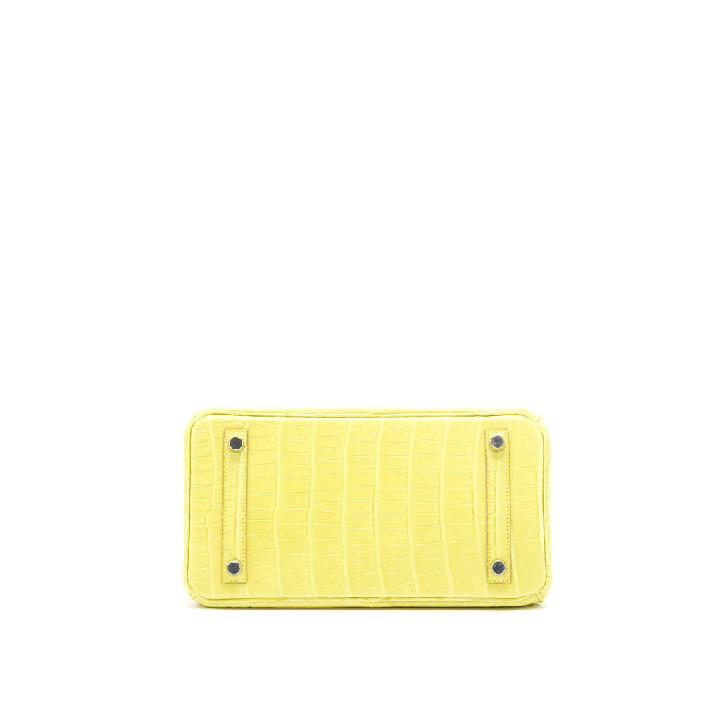 HERMES BIRKIN 25 ALLIGATOR LIME SHW