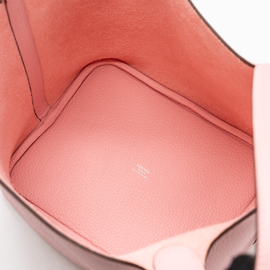 HERMES PICOTIN 22 LOCK BAG CLEMENCE ROSE SAKURA SHW