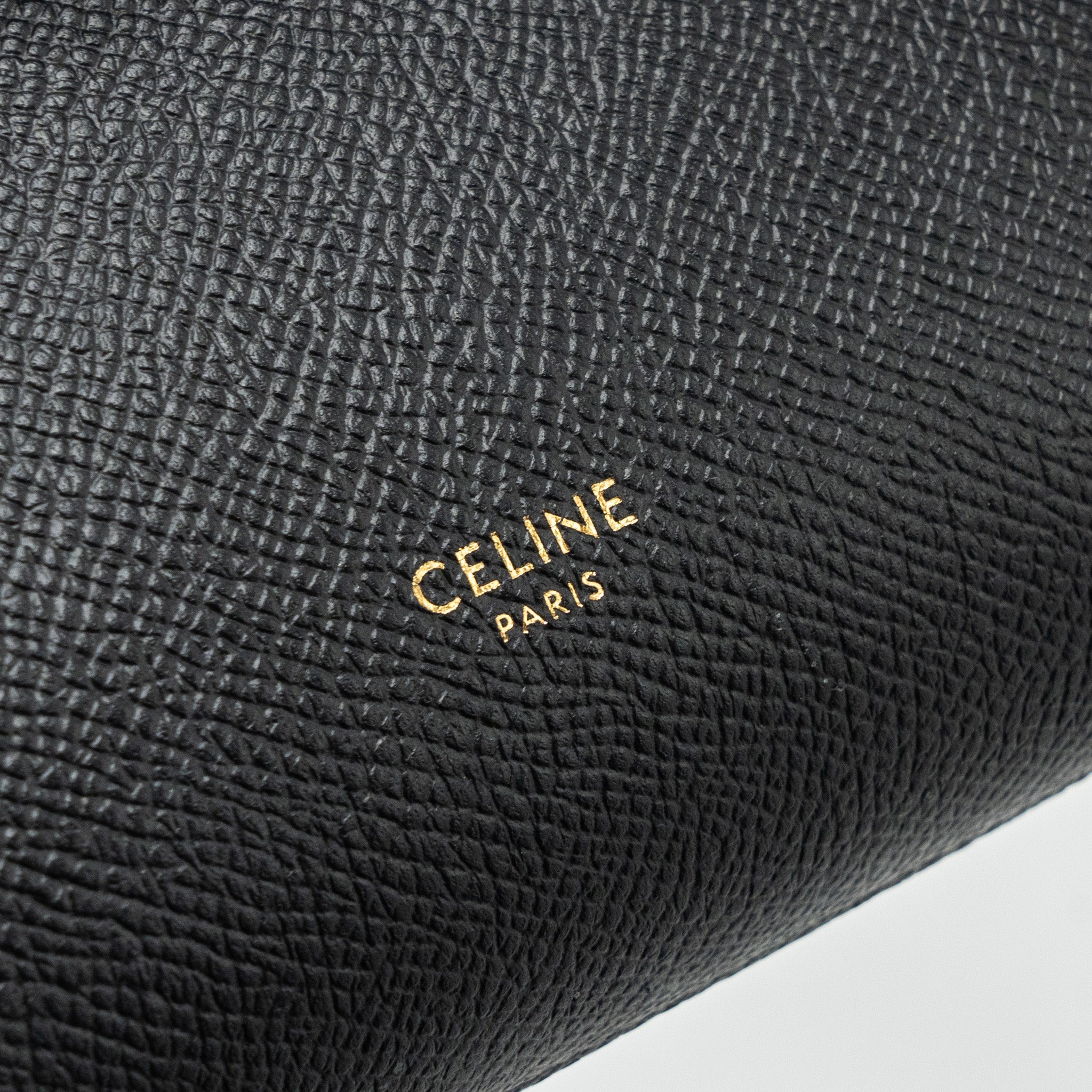 CELINE PICO BELT BAG CALFSKIN BLACK GHW