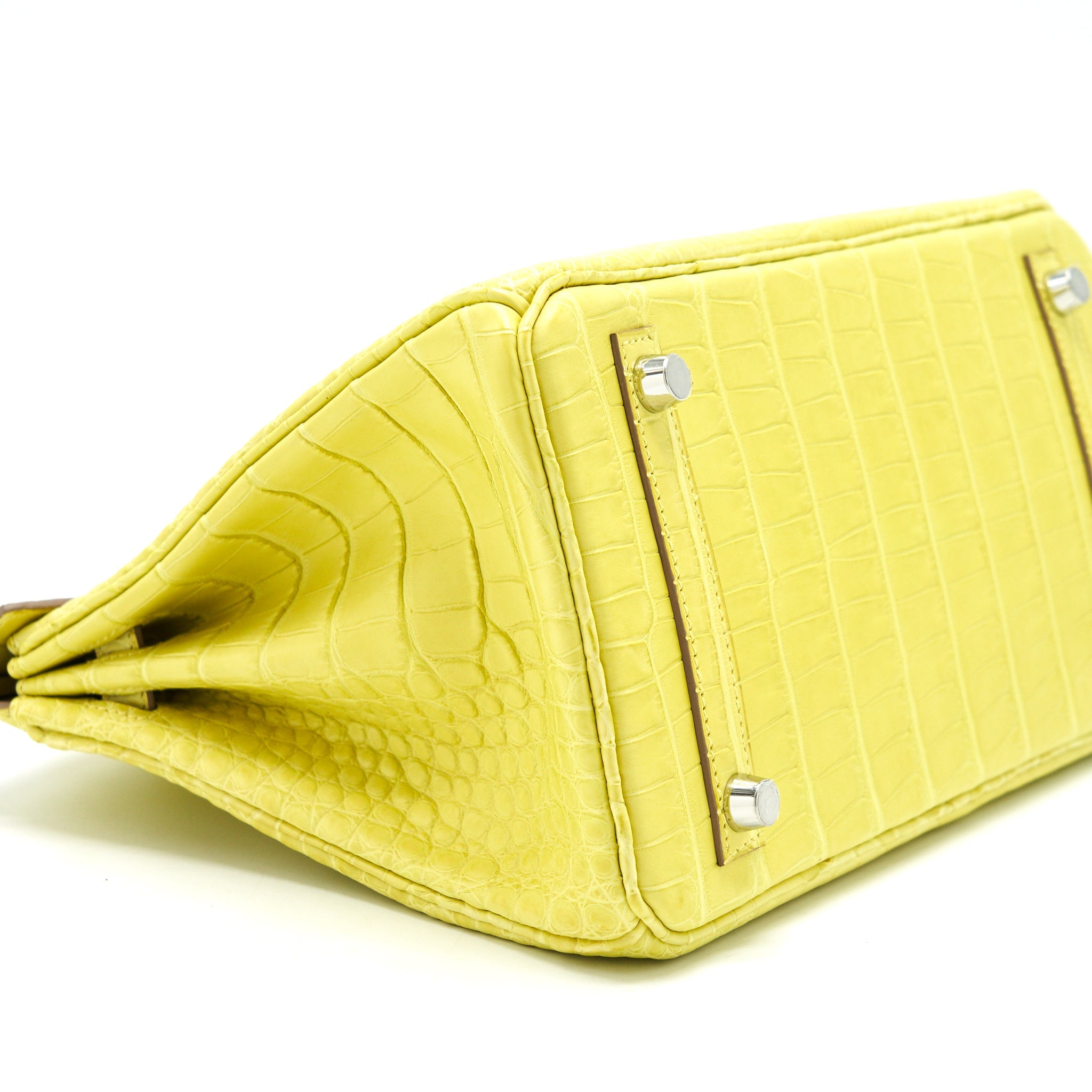 HERMES BIRKIN 25 ALLIGATOR LIME SHW