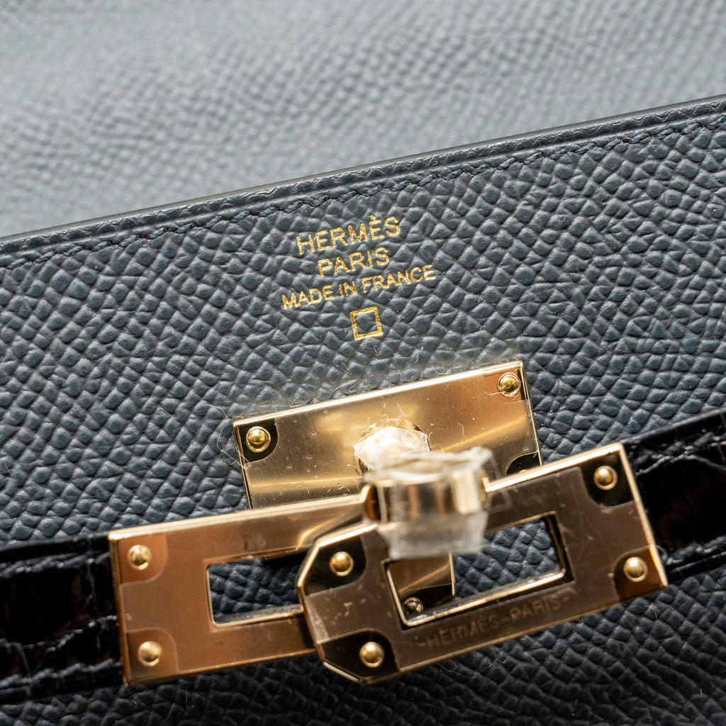 HERMES KELLY TO GO ALLIGATOR TOUCH EPSOM GRIS MISTY LGHW