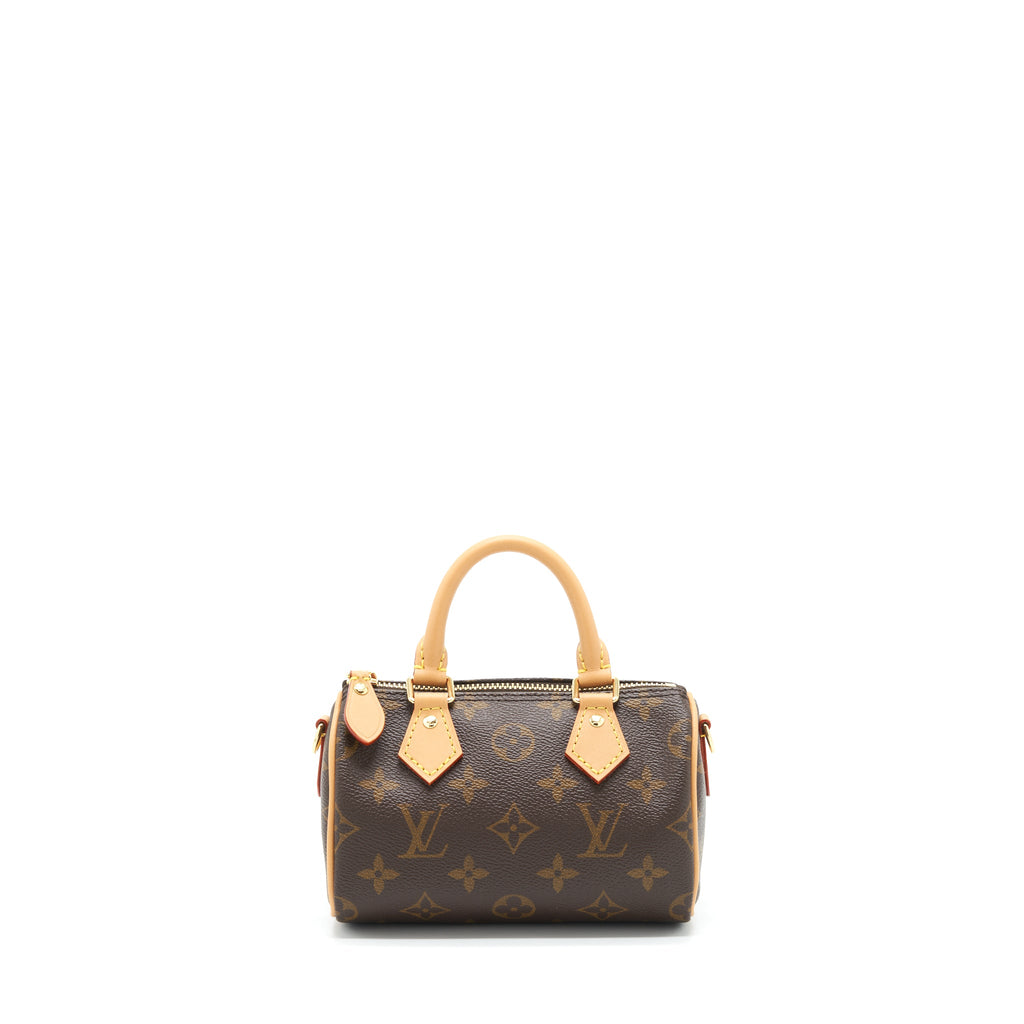 LOUIS VUITTON NANO SPEEDY NEW VERSION MONOGRAM CANVAS GHW