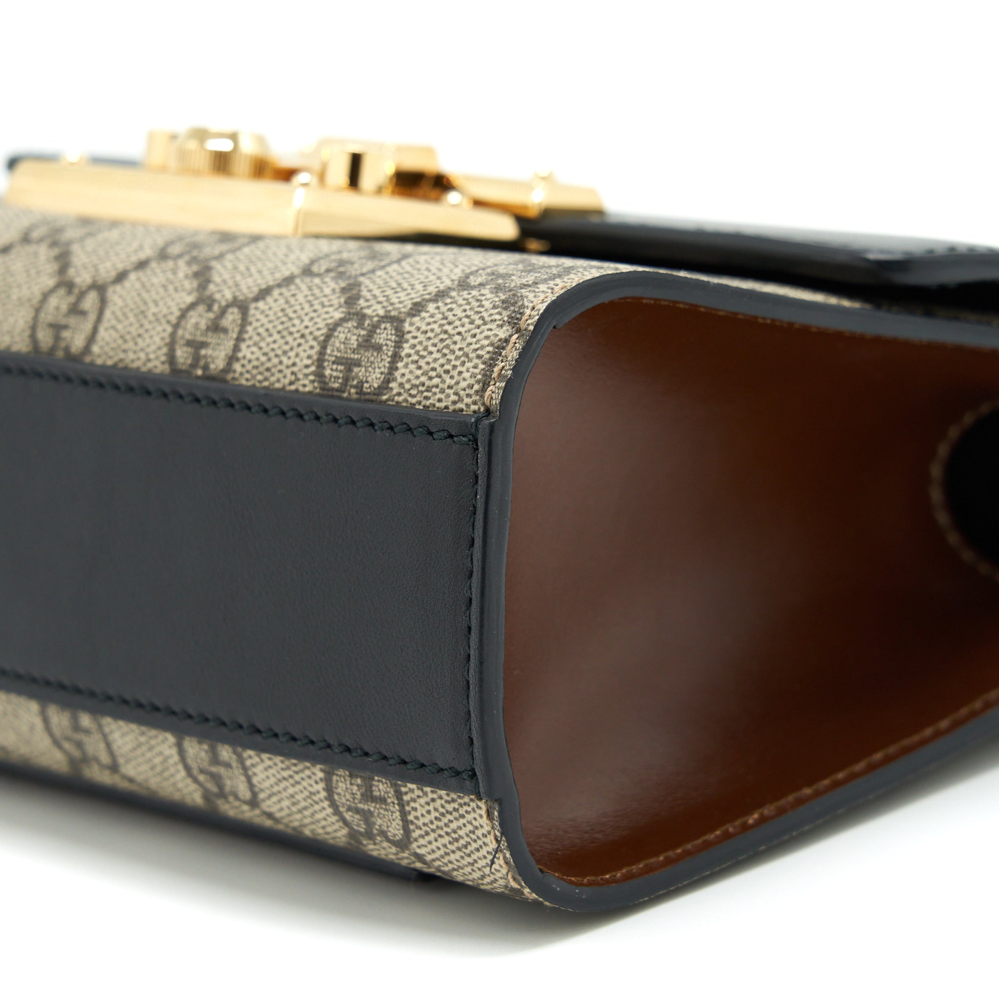 GUCCI SMALL PADLOCK GG SUPREME/CANVAS GHW