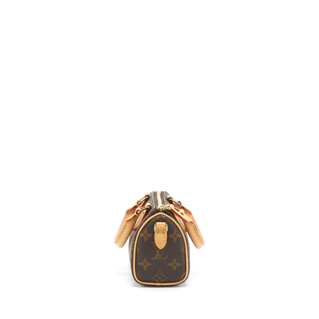 LOUIS VUITTON NANO SPEEDY NEW VERSION MONOGRAM CANVAS GHW