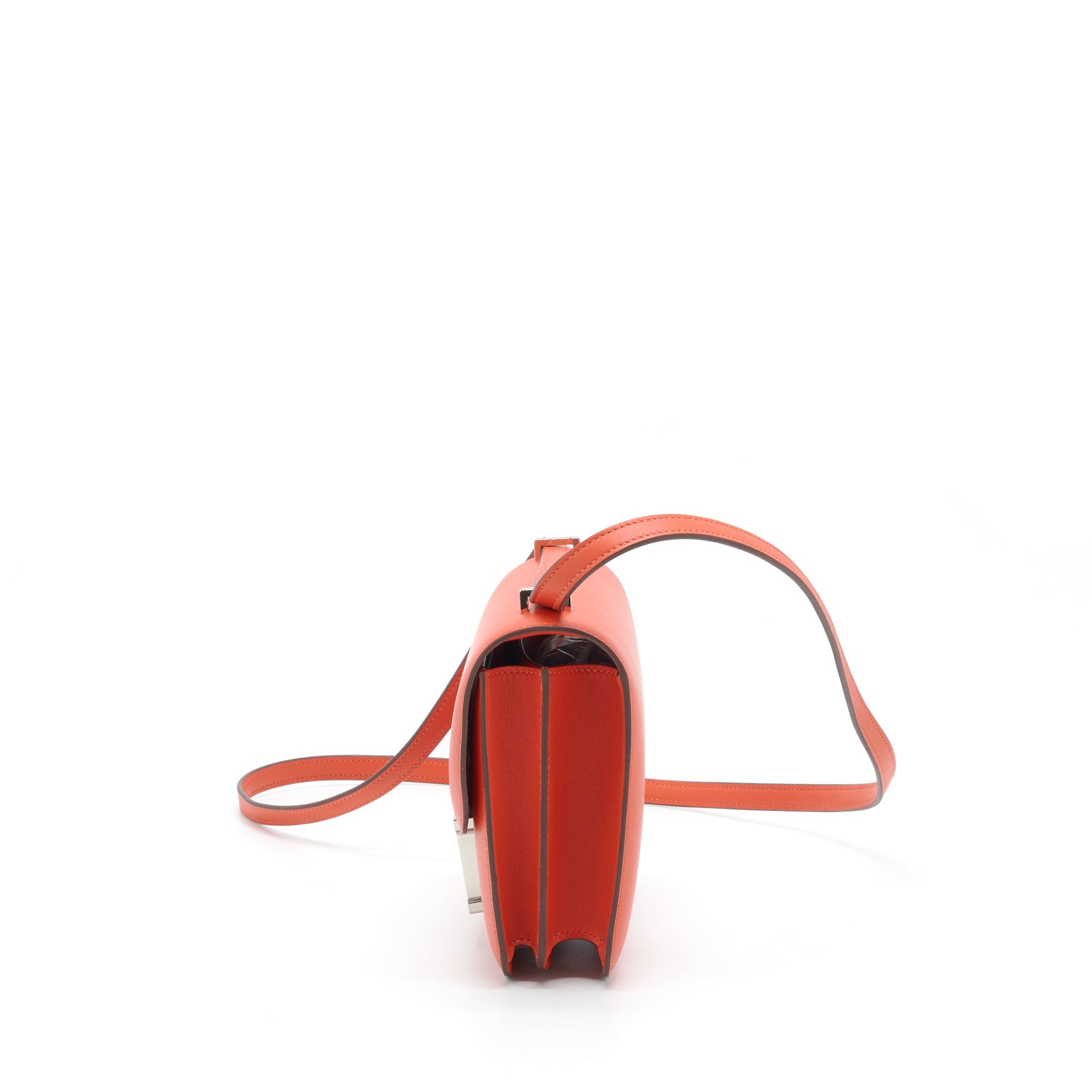 HERMES MINI CONSTANCE SWIFT CAPUCINE WITH MARBLE/MULTICOLOUR BUCKLE STRAM Y