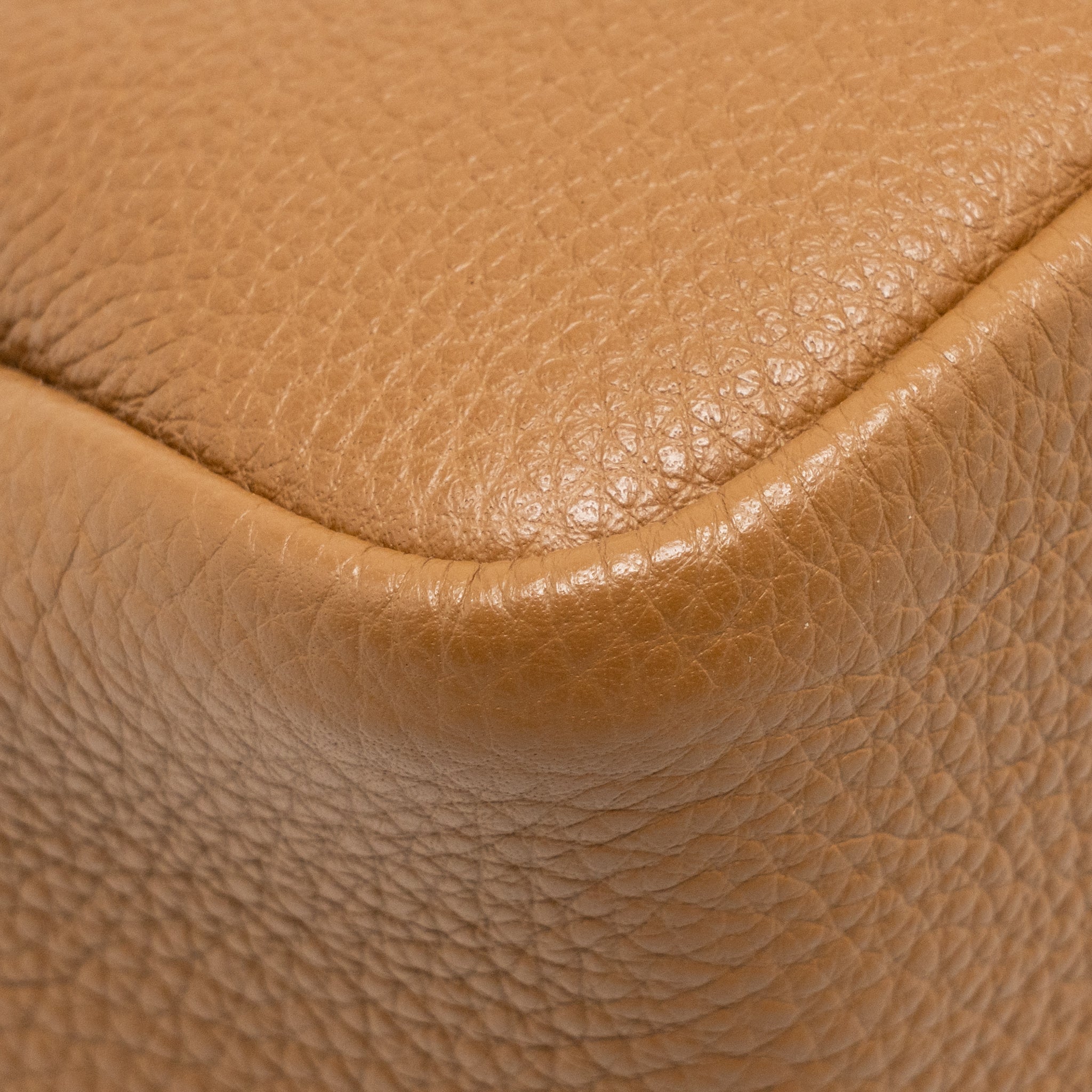 PRADA MINI LEATHER HANDBAG CALFSKIN CARAMEL SHW