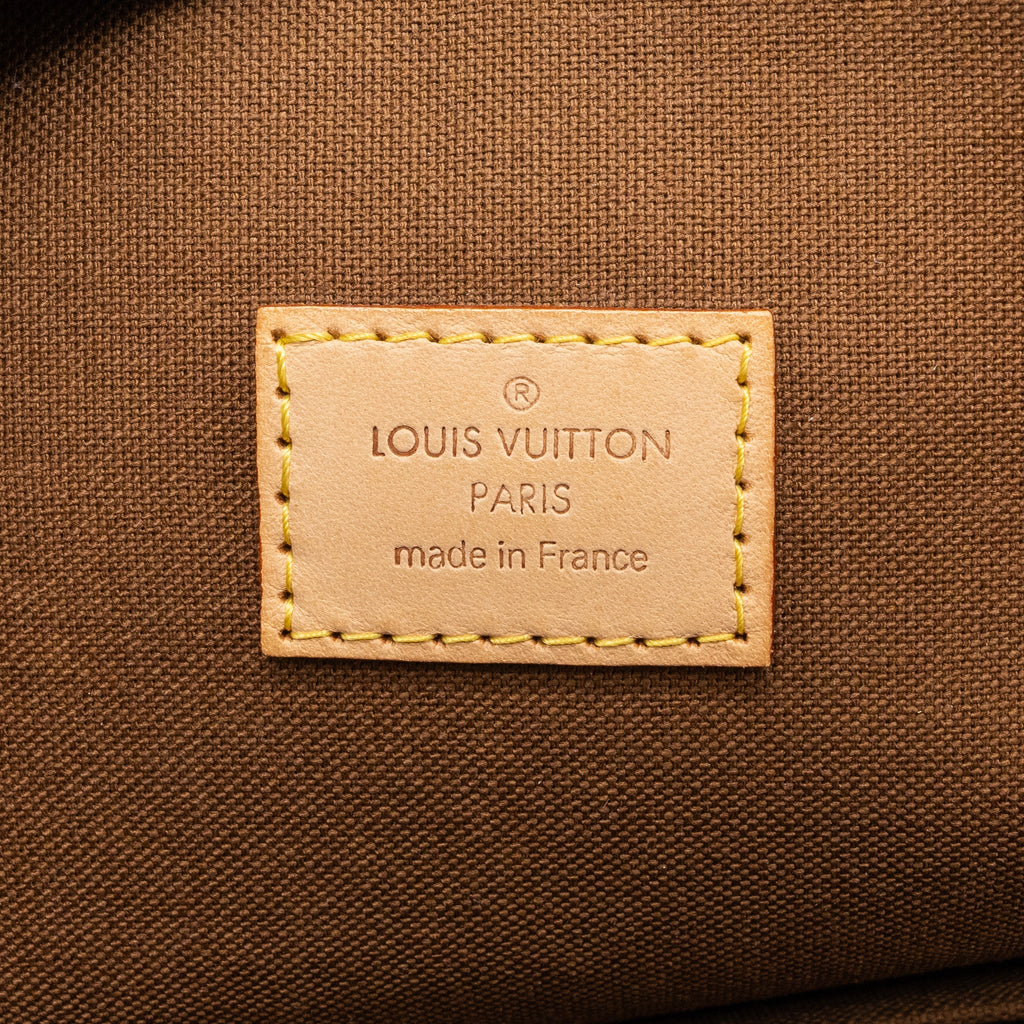 LOUIS VUITTON ZIPPER TOTE BAG MONOGRAM CANVAS GHW