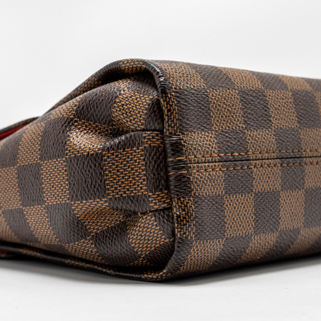 LOUIS VUITTON CROISETTE DAMIER EBENE GHW