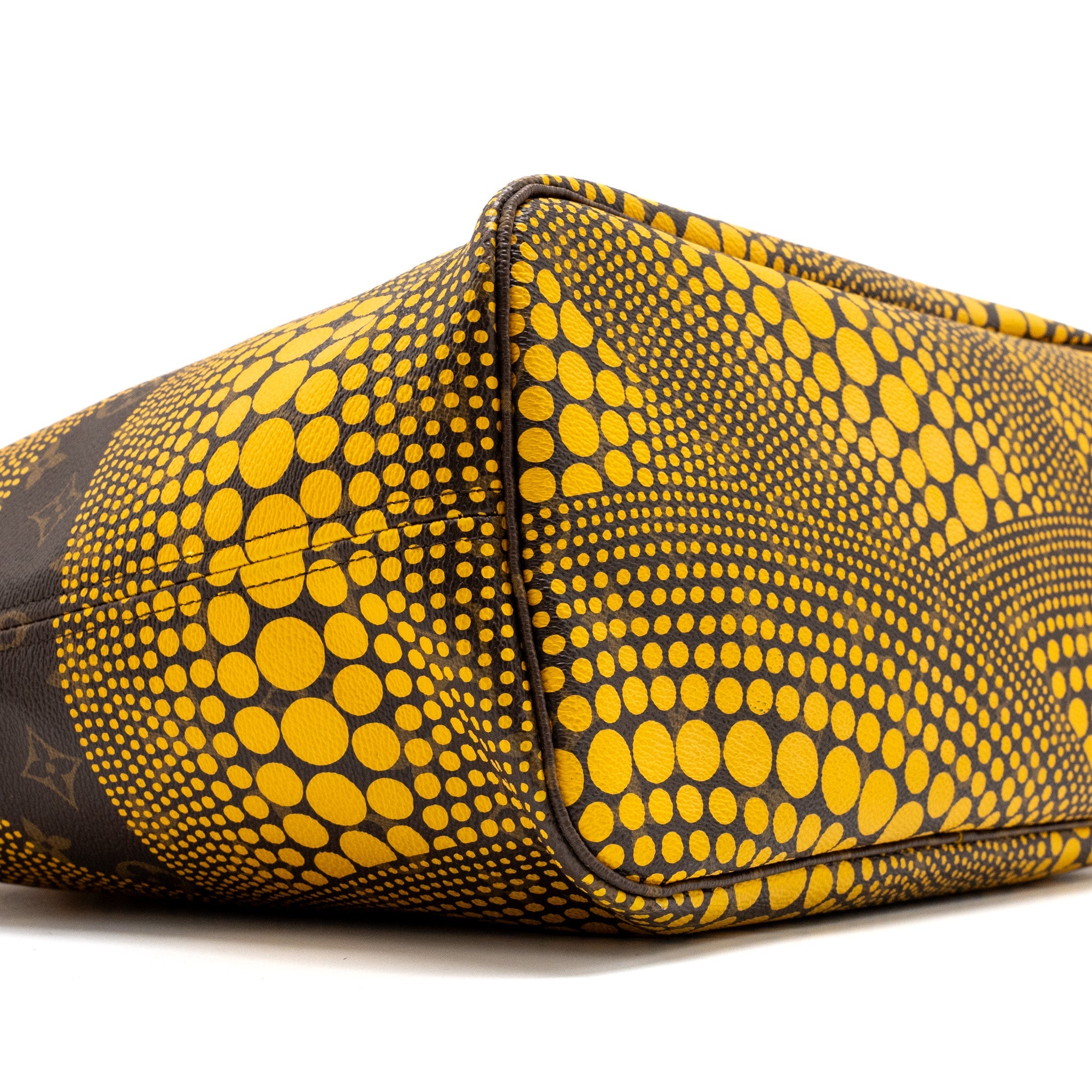 LOUIS VUITTON X YAYOI KUSAM NEVERFULL MM MONOGRAM CANVAS / YELLOW GHW