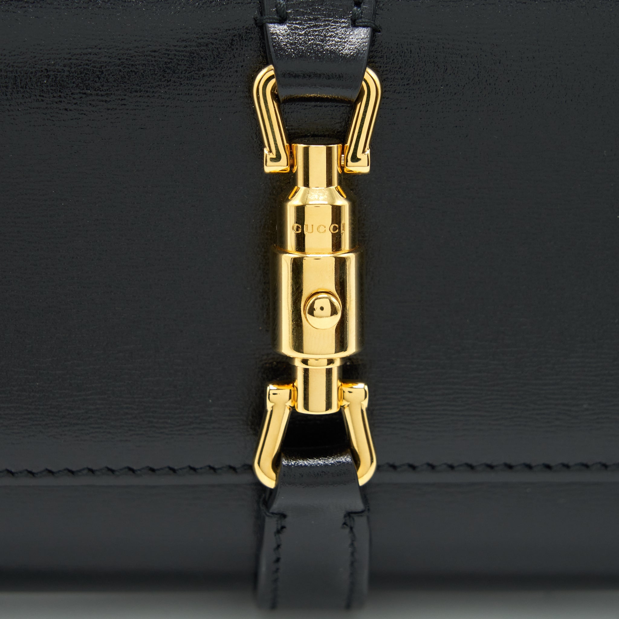 GUCCI JACKIE 1961 CHAIN WALLET BLACK GHW