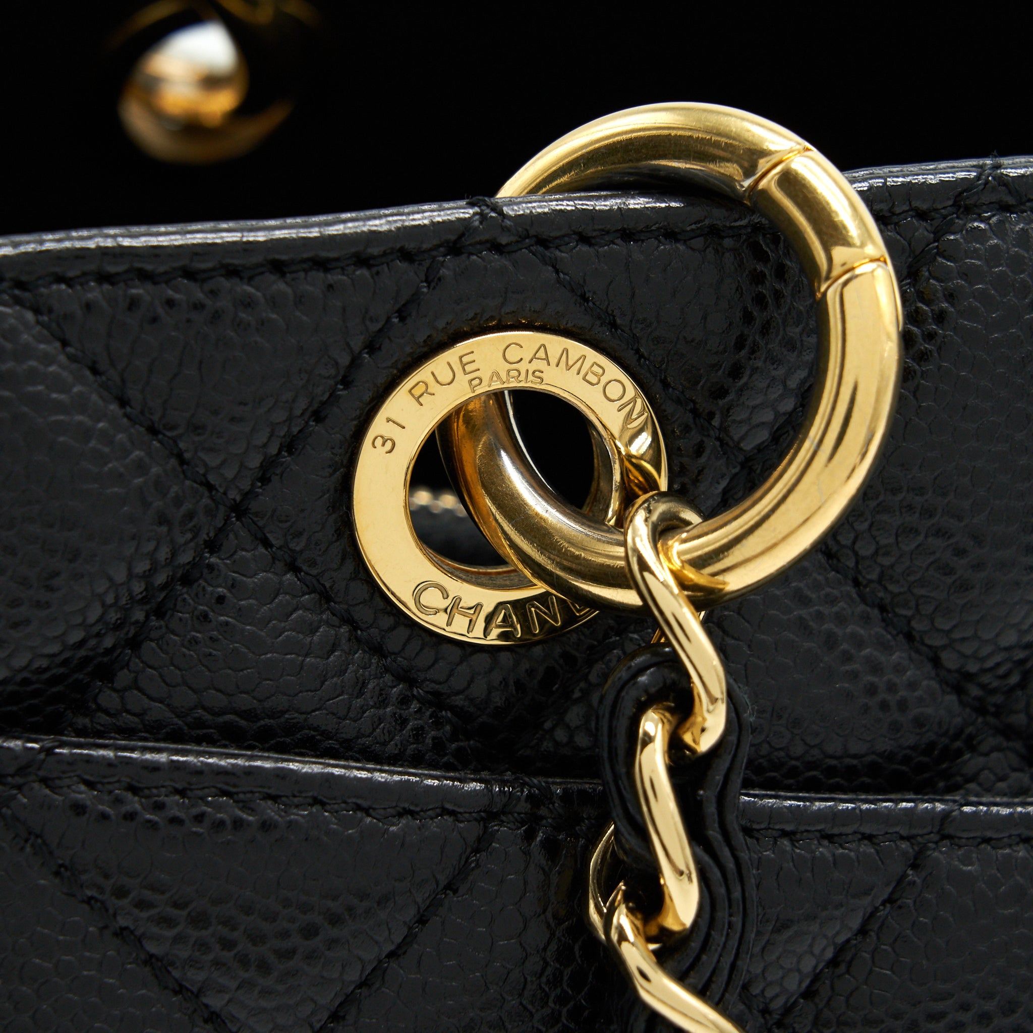CHANEL GRAND SHOPPING BAG BLACK GHW