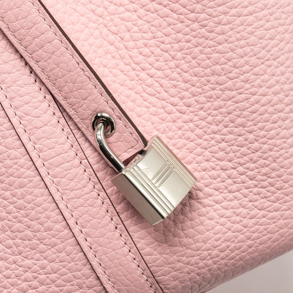 HERMES PICOTIN 22 LOCK BAG CLEMENCE ROSE SAKURA SHW