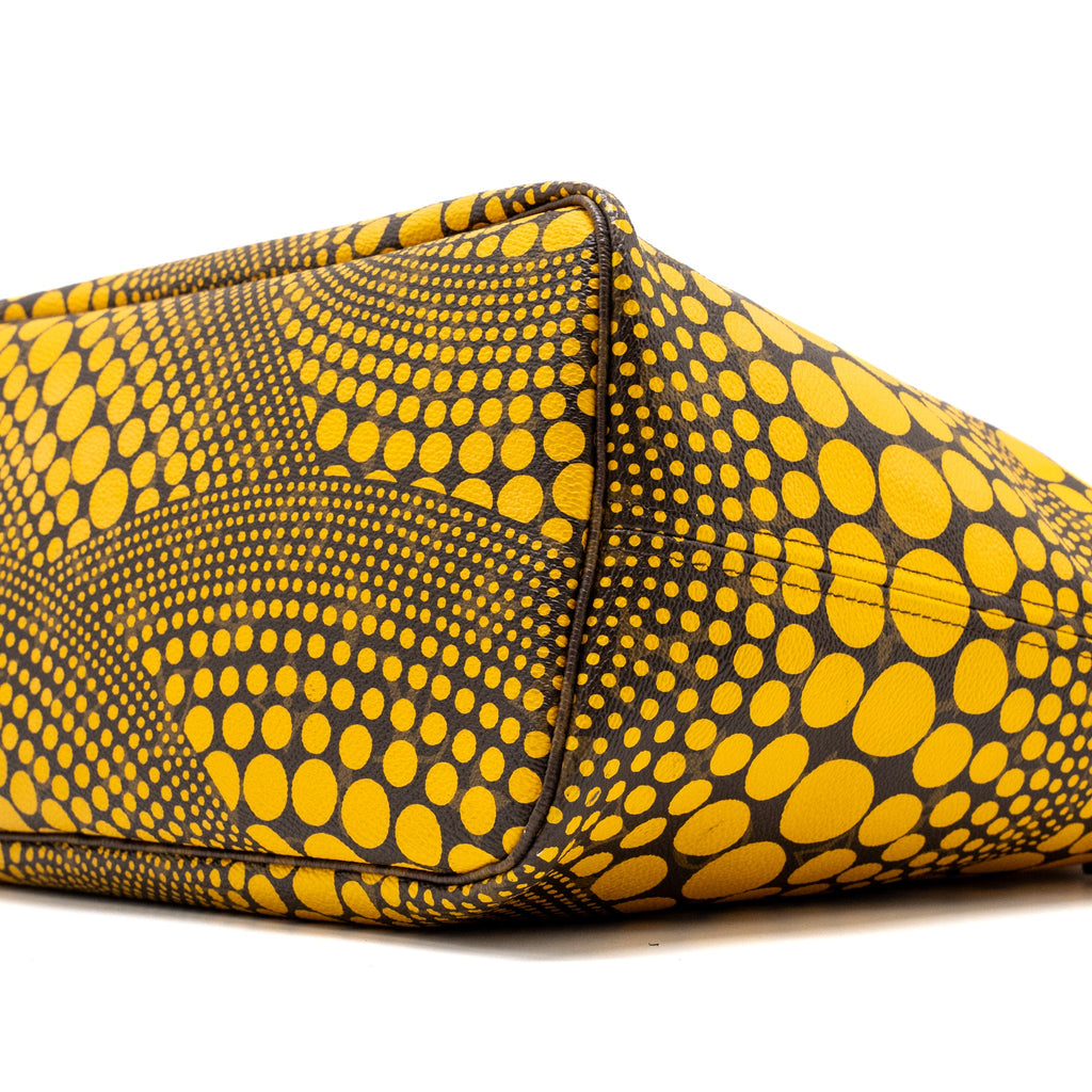 LOUIS VUITTON X YAYOI KUSAM NEVERFULL MM MONOGRAM CANVAS / YELLOW GHW