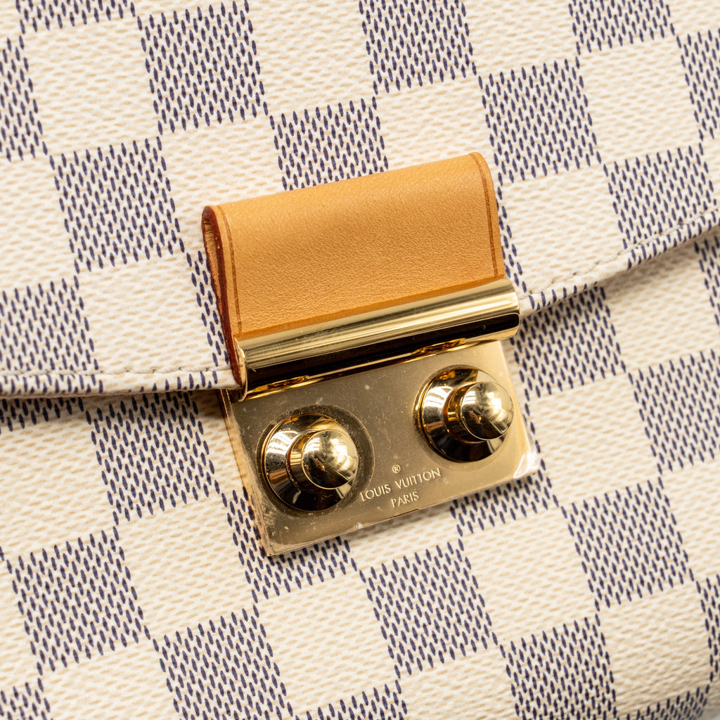 LOUIS VUITTON CROISETTE DAMIER AZUR CANVAS GHW