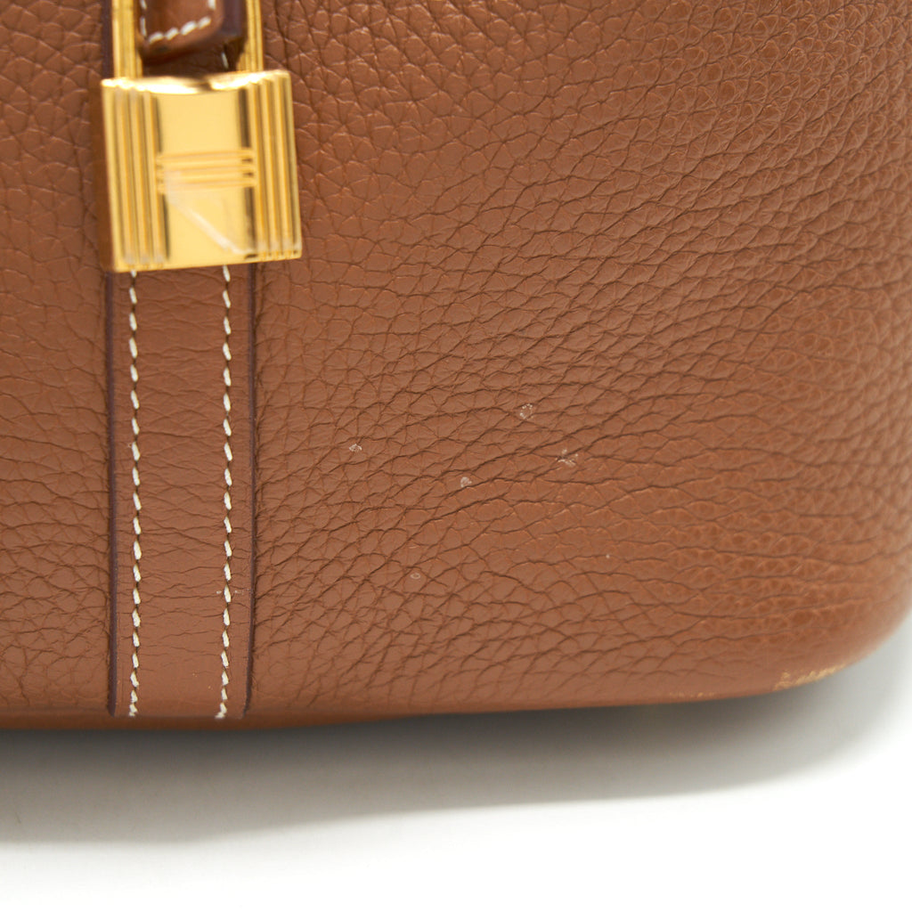 HERMES PICOTIN 22 LOCK BAG GOLD GHW