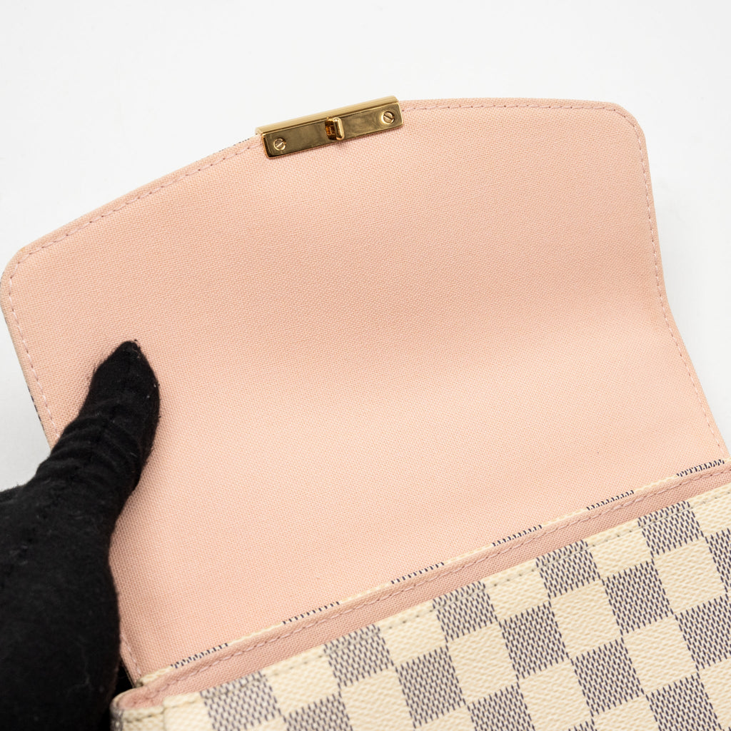 LOUIS VUITTON CROISETTE DAMIER AZUR CANVAS GHW