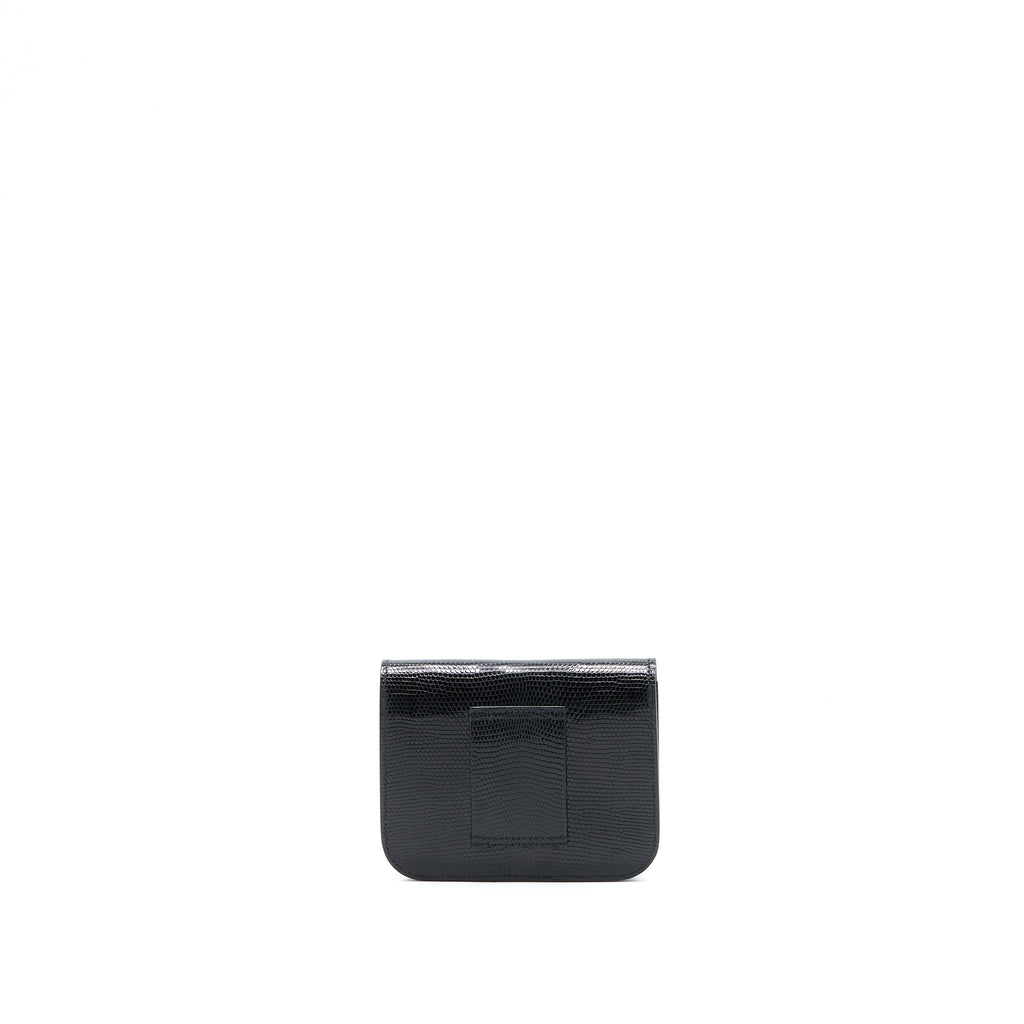 HERMES CONSTANCE SLIM LIZARD BLACK RGHW