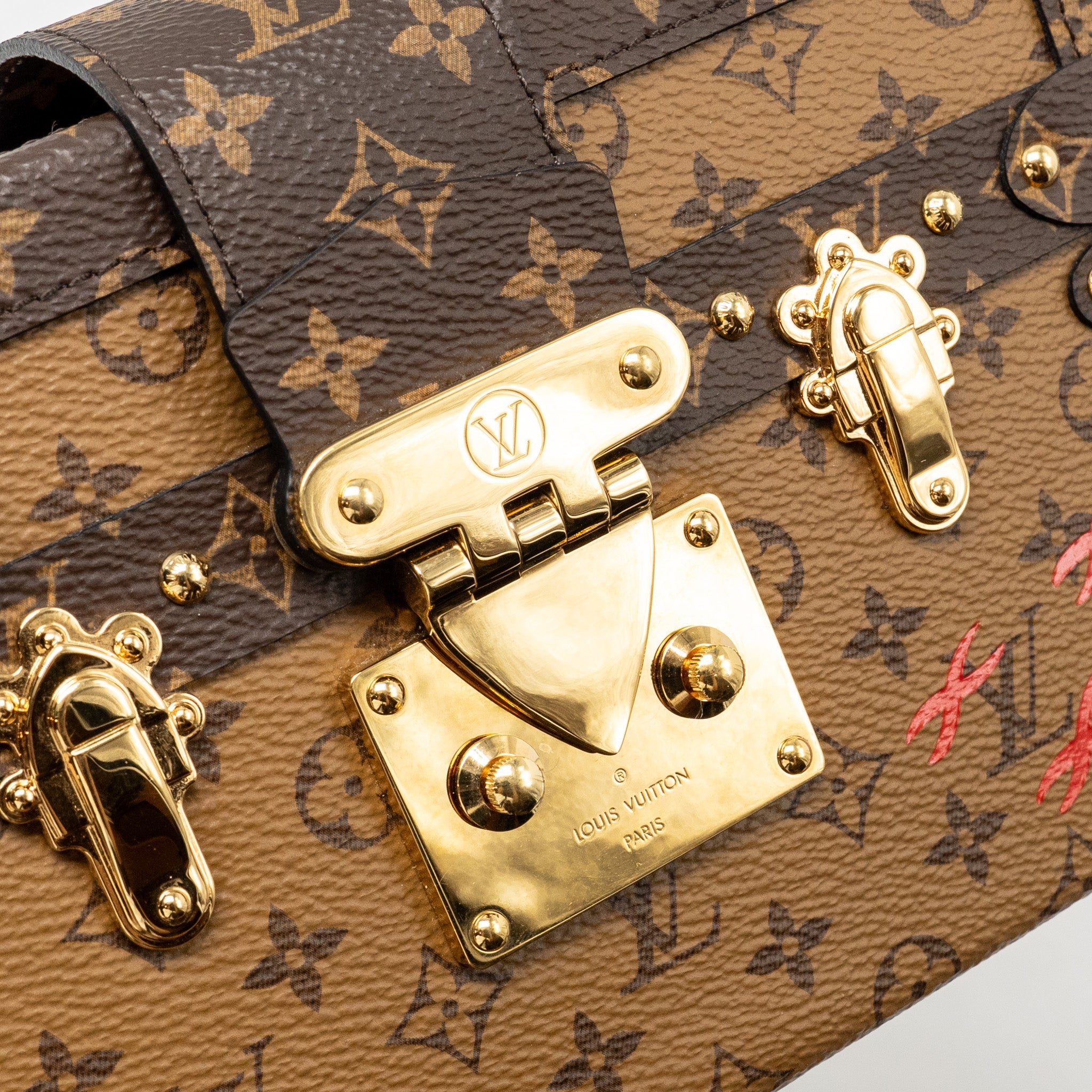 LOUIS VUITTON PETIT MALLE MONOGRAM REVERSE CANVAS GHW