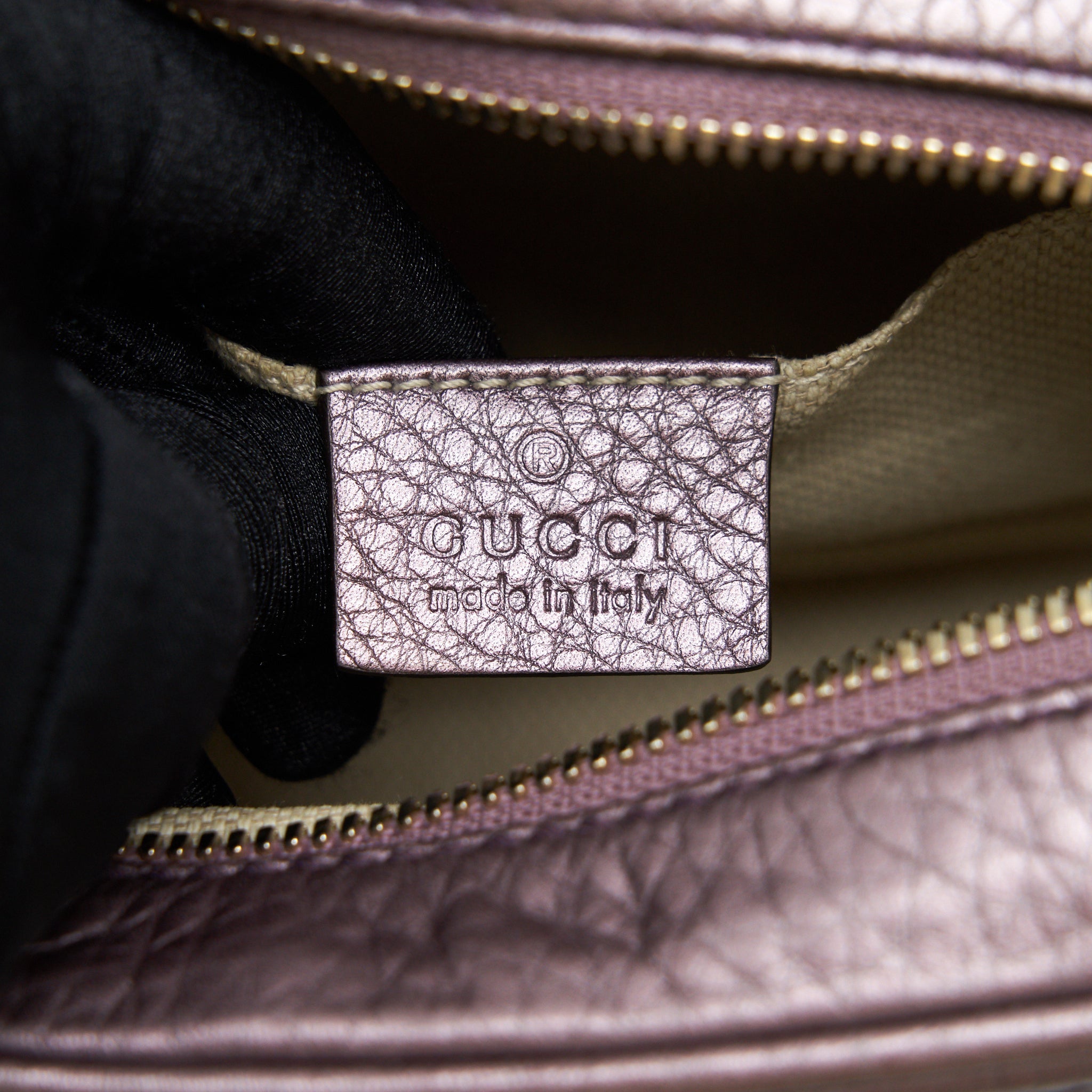 GUCCI DISCO CAMERA BAG SILVER PURPLE