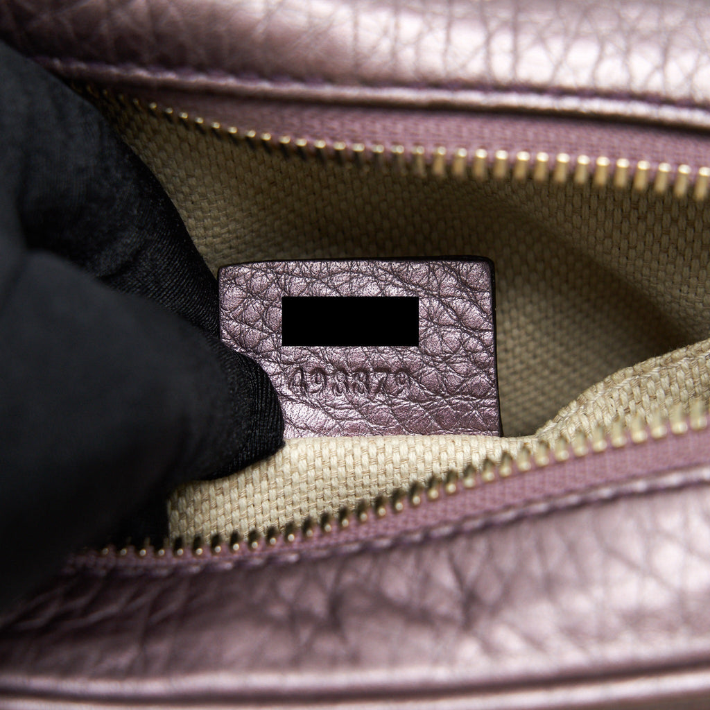 GUCCI DISCO CAMERA BAG SILVER PURPLE