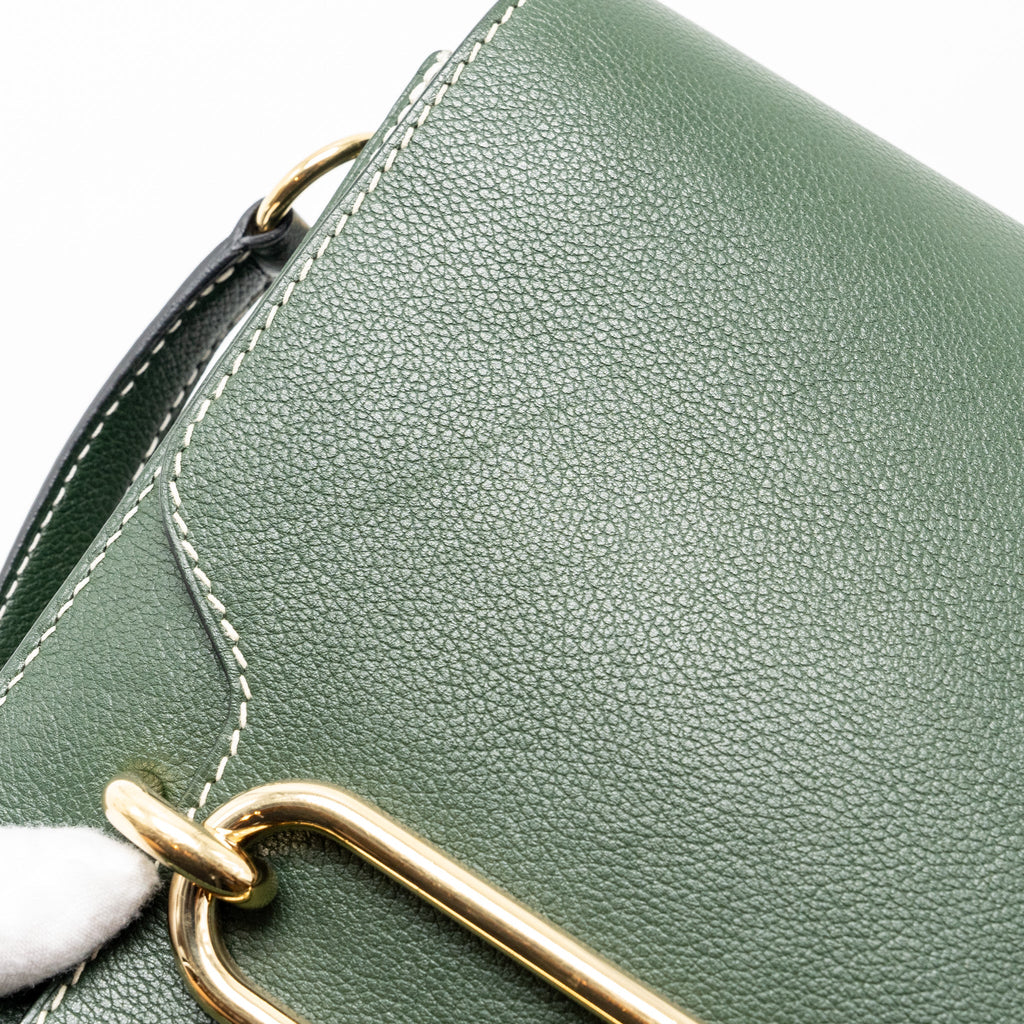 HERMES ROULIS 23 EVERCOLOR VERT CYPRES GHW