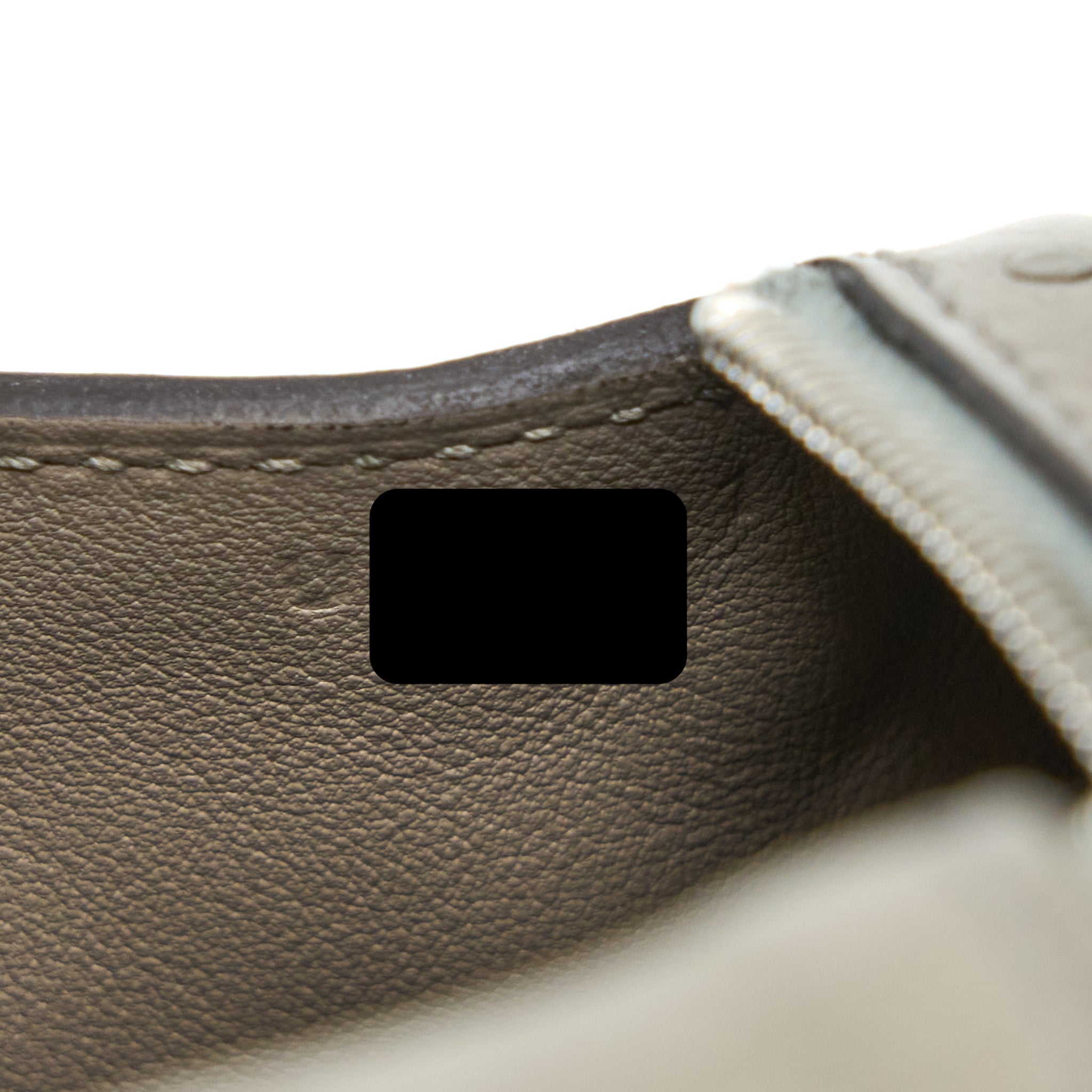HERMES MINI LINDY OSTRICH 81 GRIS TOURTERELLE SHW