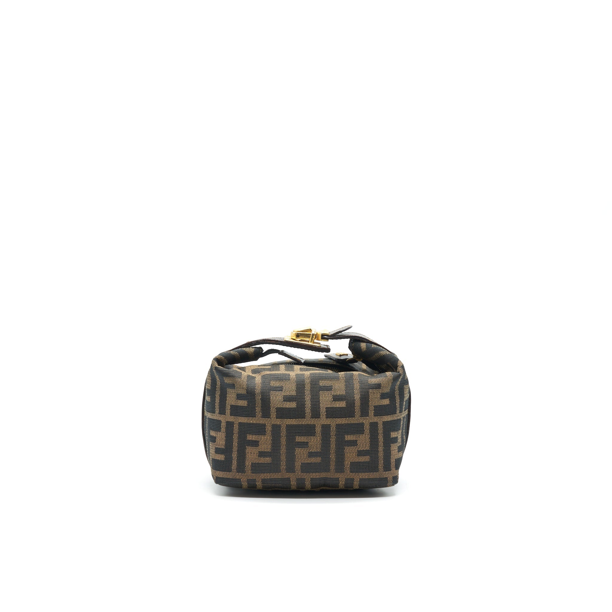 FENDI VINTAGE FF ZUCCA CANVAS MINI COSMETIC BAG