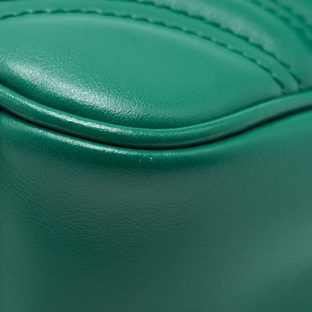 GUCCI SMALL MARMONT BAG GREEN GHW