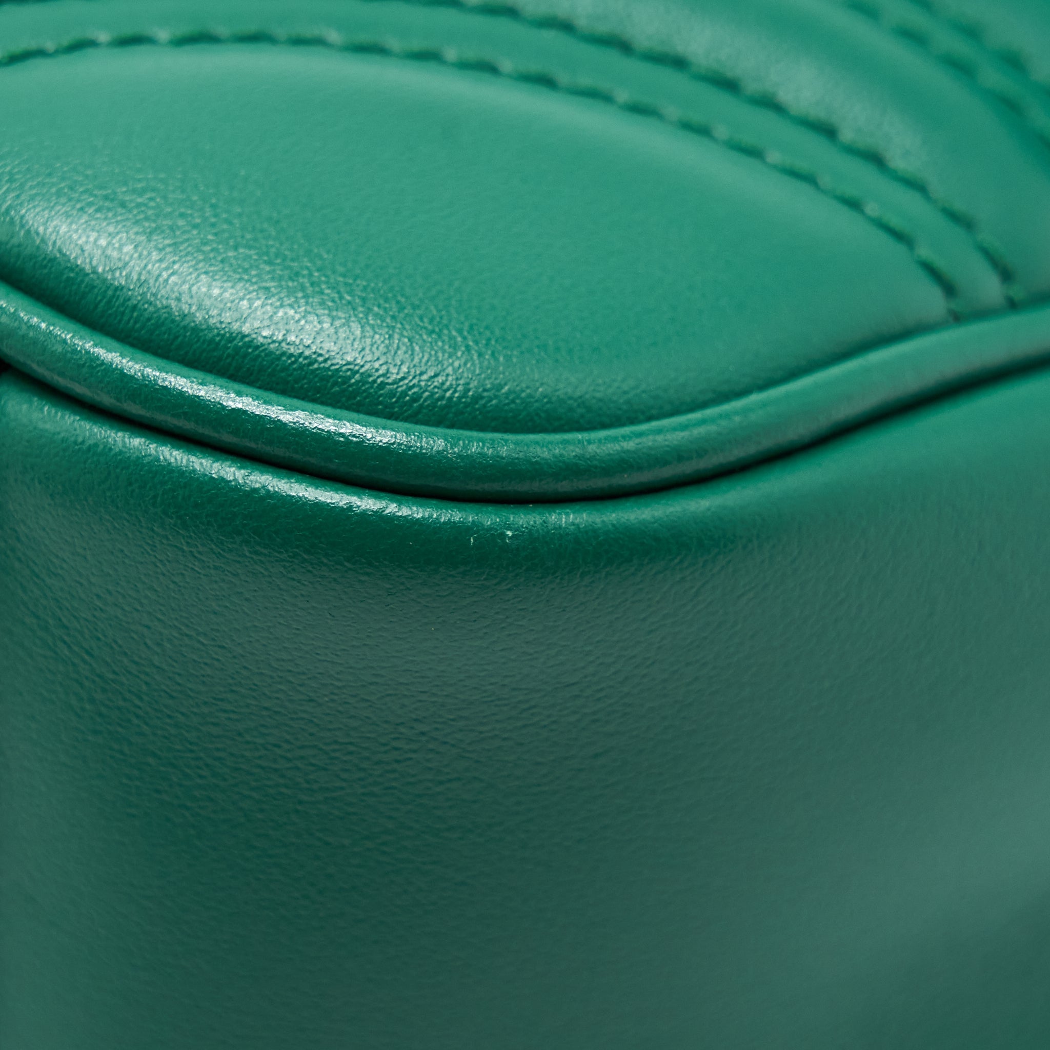 GUCCI SMALL MARMONT BAG GREEN GHW