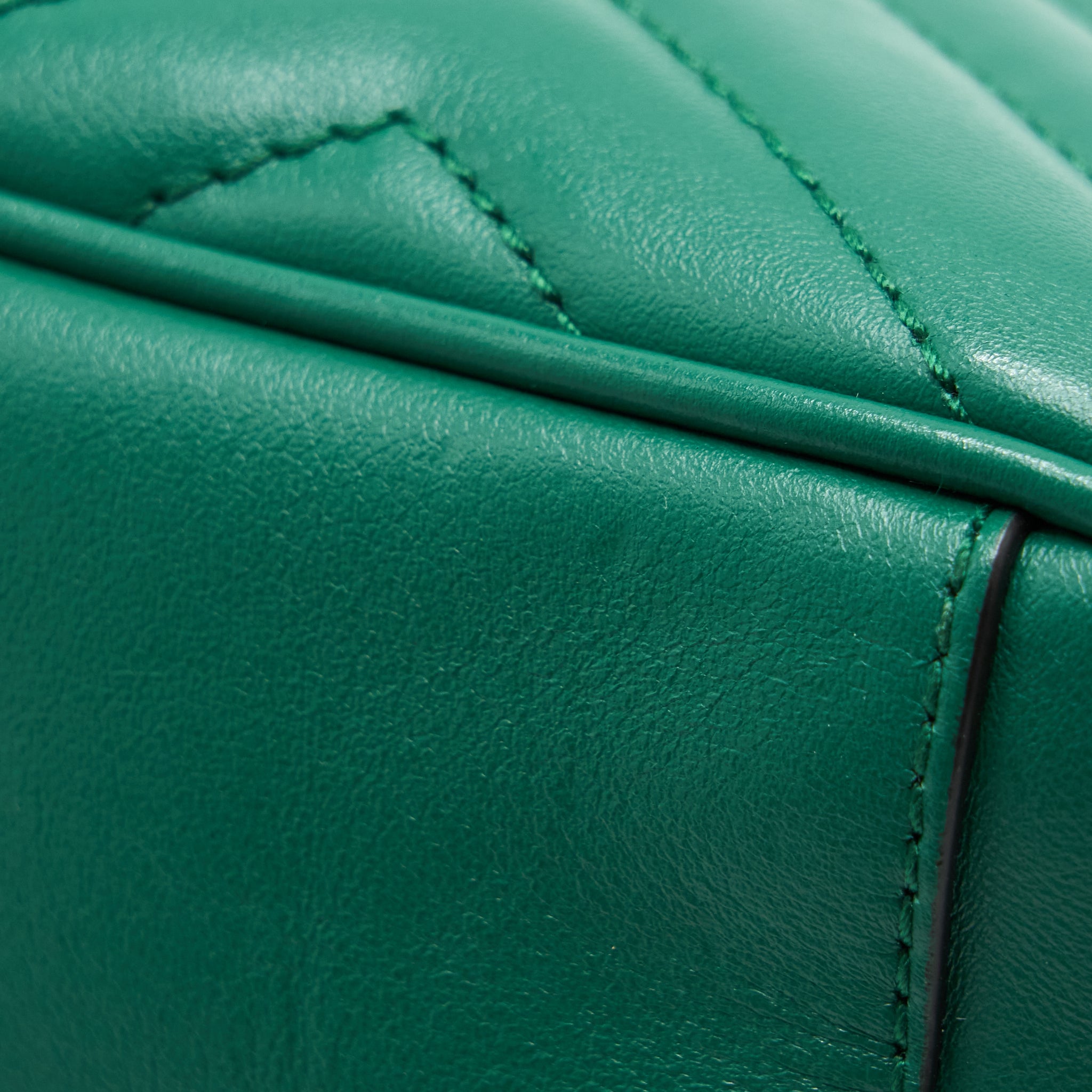GUCCI SMALL MARMONT BAG GREEN GHW