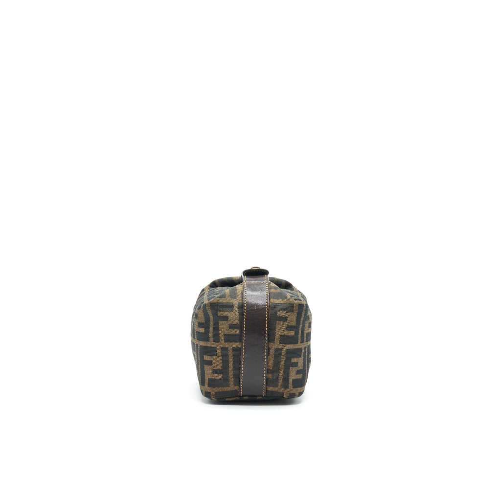 FENDI VINTAGE FF ZUCCA CANVAS MINI COSMETIC BAG