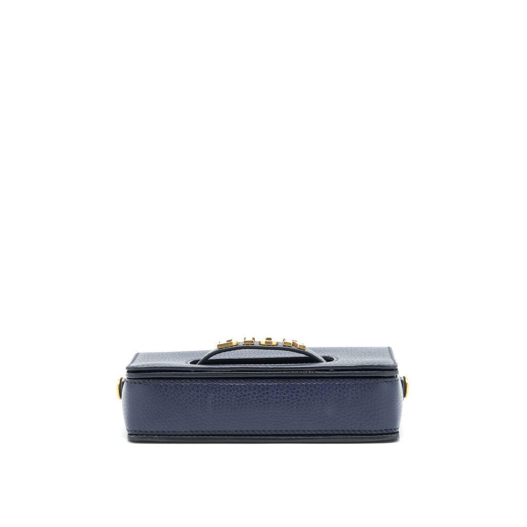 DIOR J'ADIOR MEDIUM FLAP BAG CALFSKIN NAVY GHW