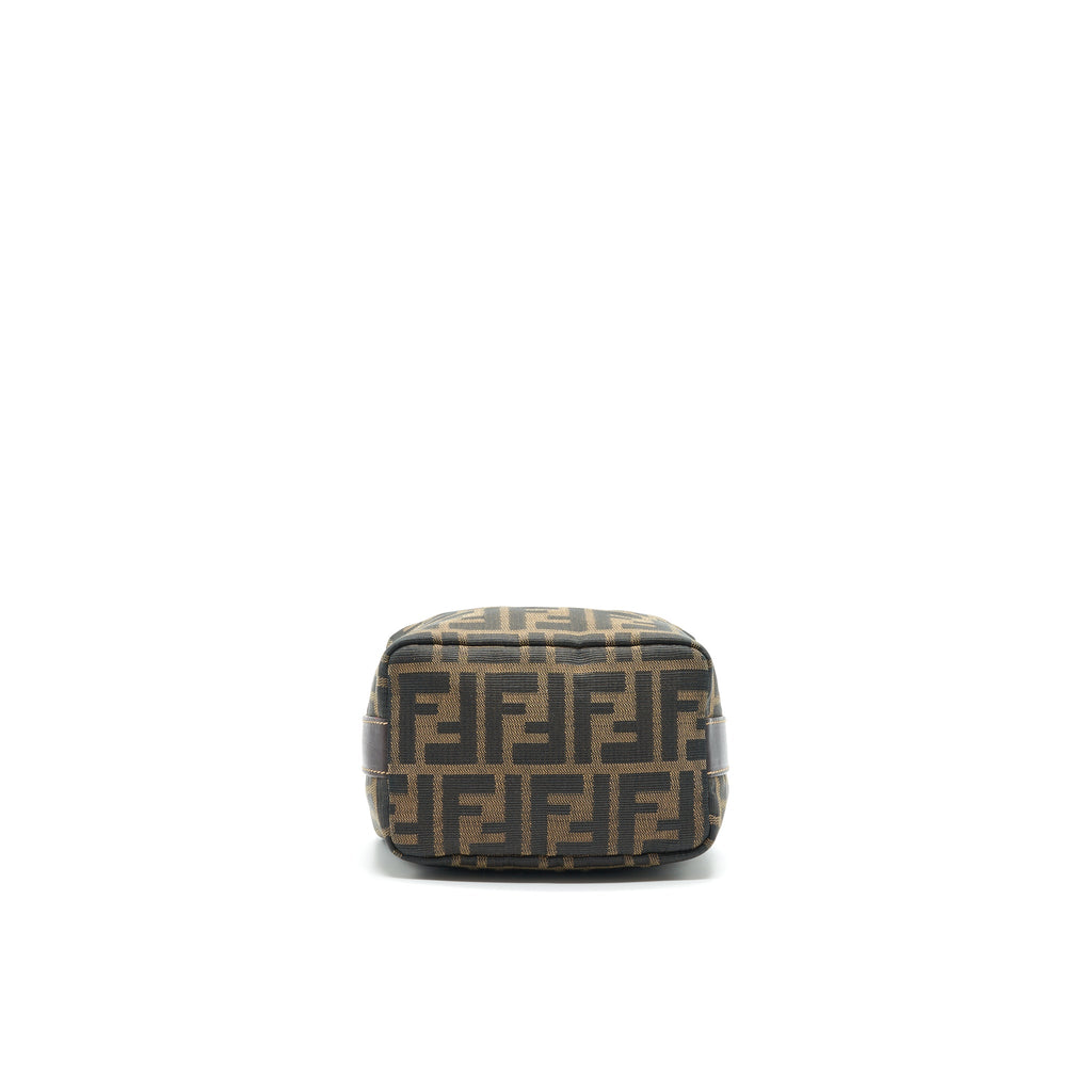 FENDI VINTAGE FF ZUCCA CANVAS MINI COSMETIC BAG