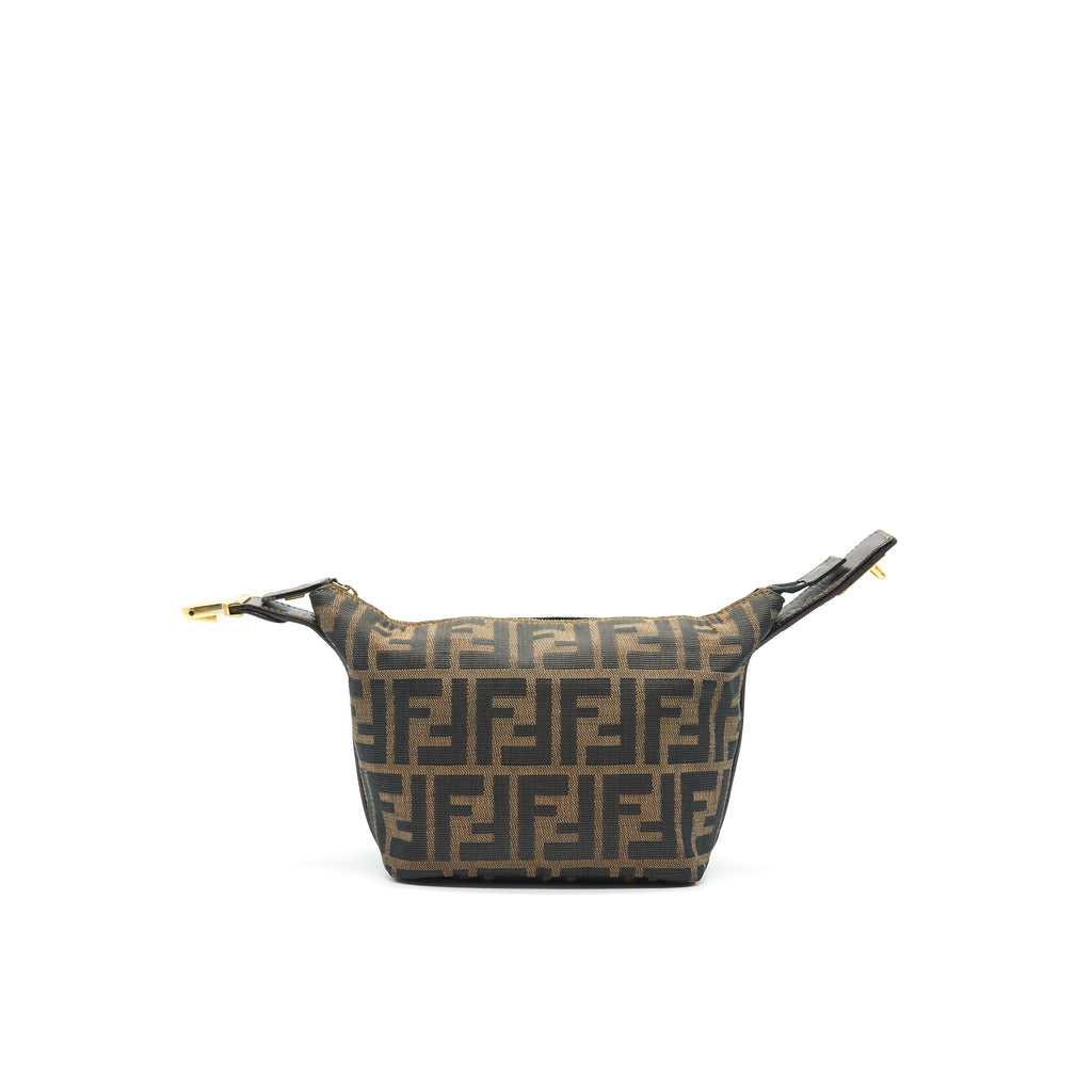 FENDI VINTAGE FF ZUCCA CANVAS MINI COSMETIC BAG