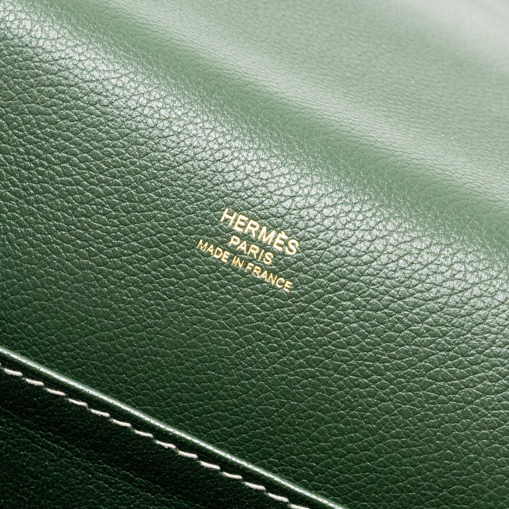 HERMES ROULIS 23 EVERCOLOR VERT CYPRES GHW
