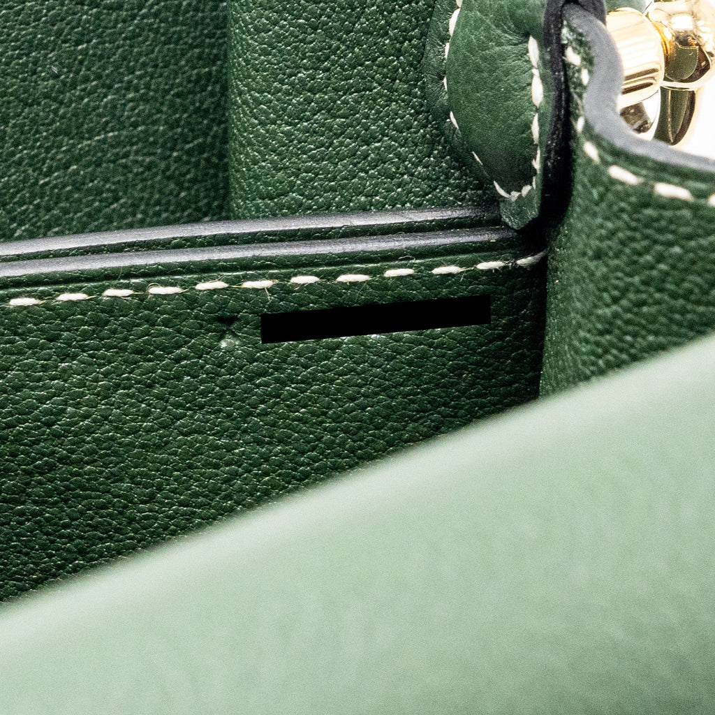 HERMES ROULIS 23 EVERCOLOR VERT CYPRES GHW
