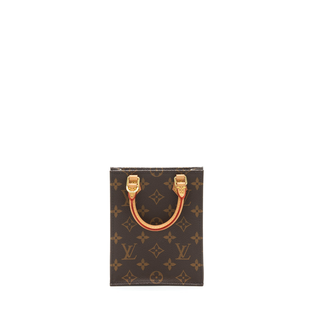 LOUIS VUITTON PETIT SAC PLAT MONOGRAM CANVAS YEAR 2020 GHW