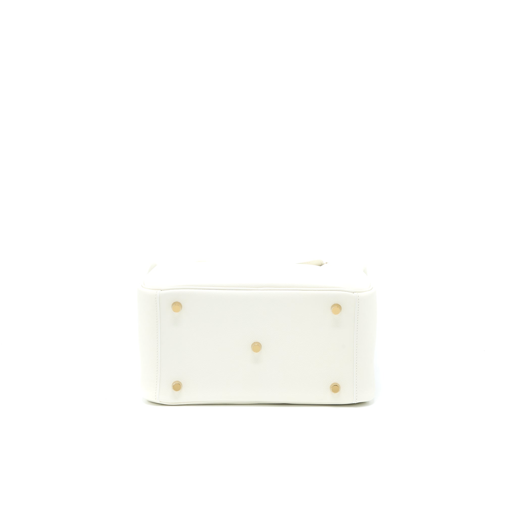 HERMES LINDY 26 EVERCOLOR BLANC GHW