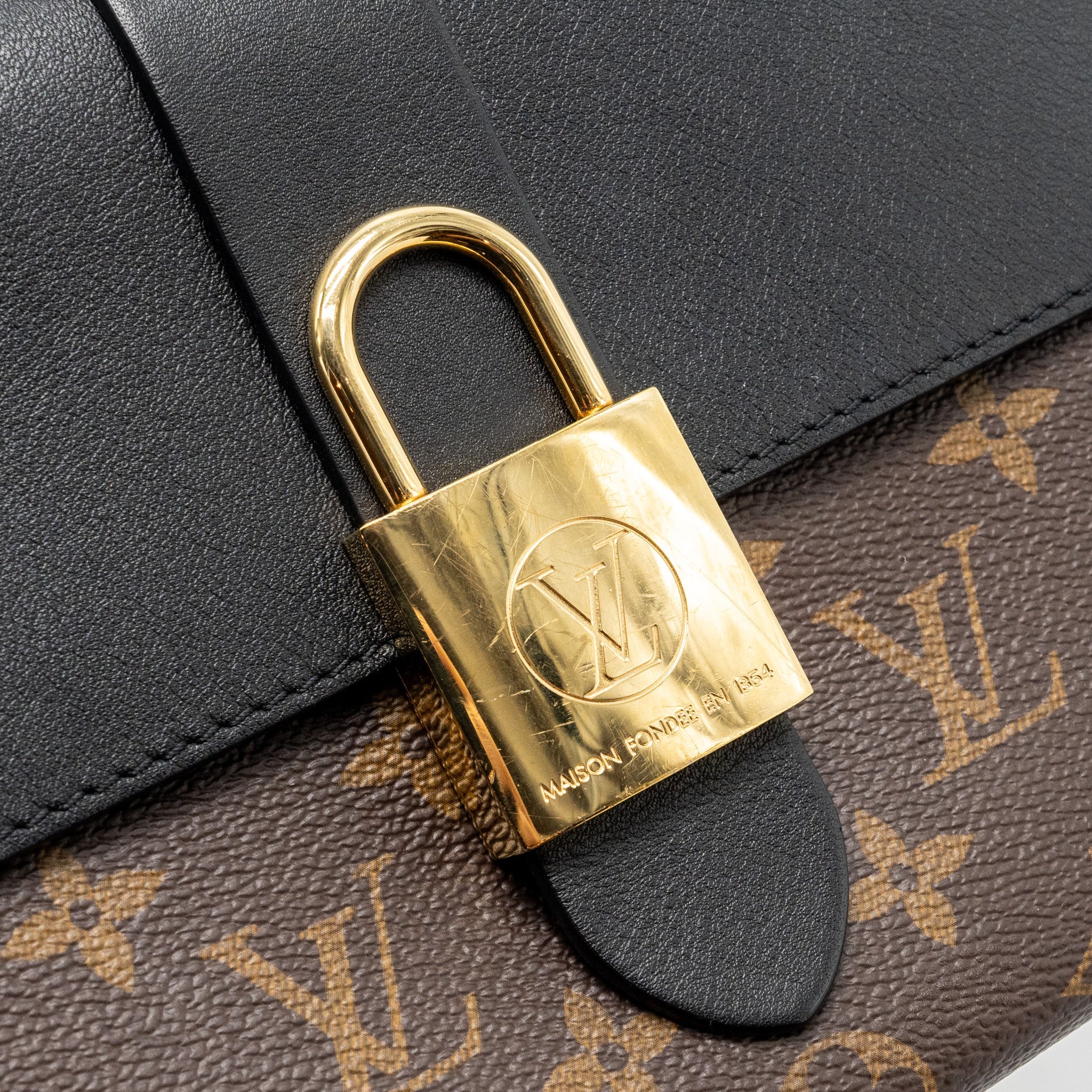 LOUIS VUITTON LOCKY BB MONOGRAM CANVAS/LEATHER BLACK GHW